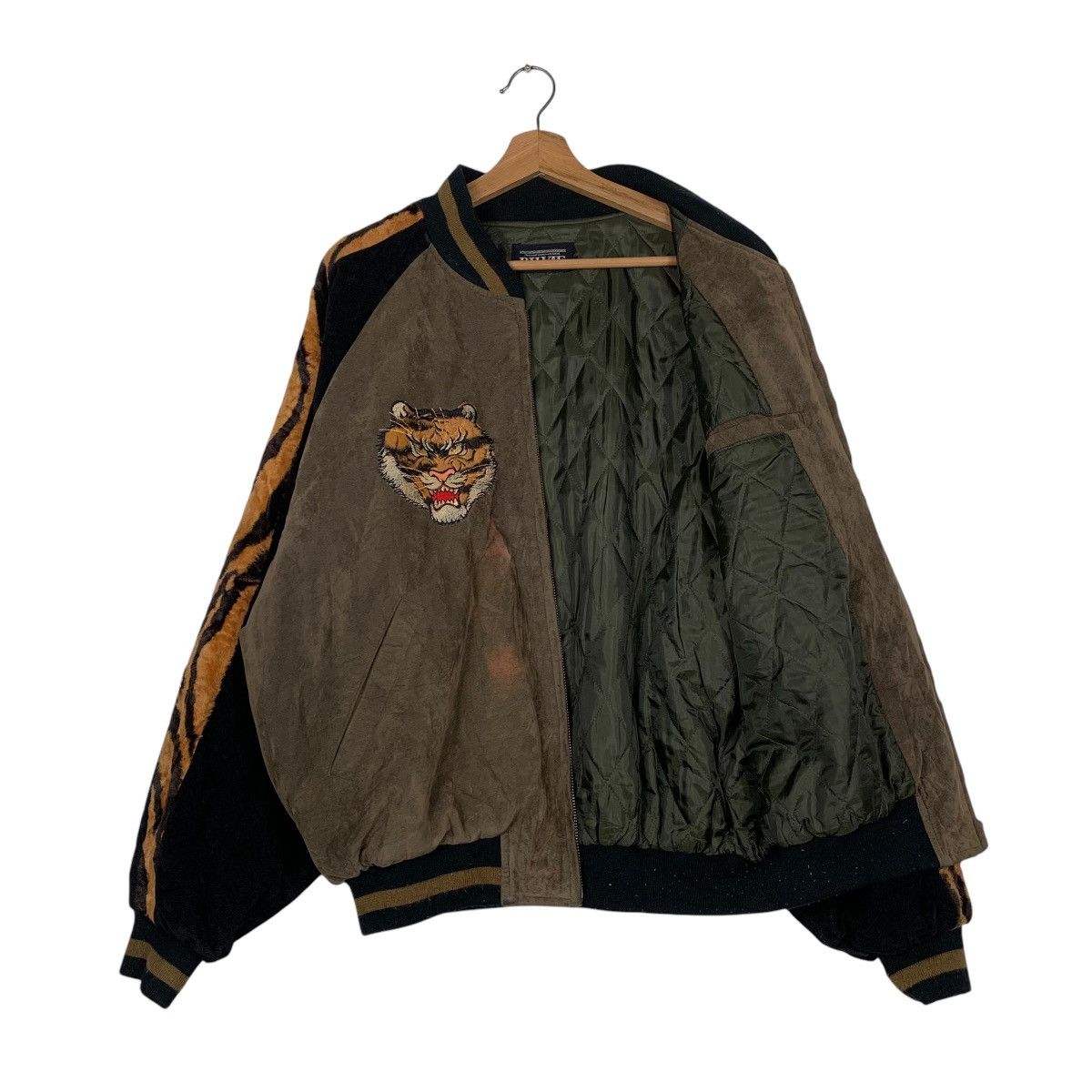Japanese Brand Vintage Bilvie Embroidery Tiger Sukajan Jacket Size US XL / EU 56 / 4 - 9 Thumbnail