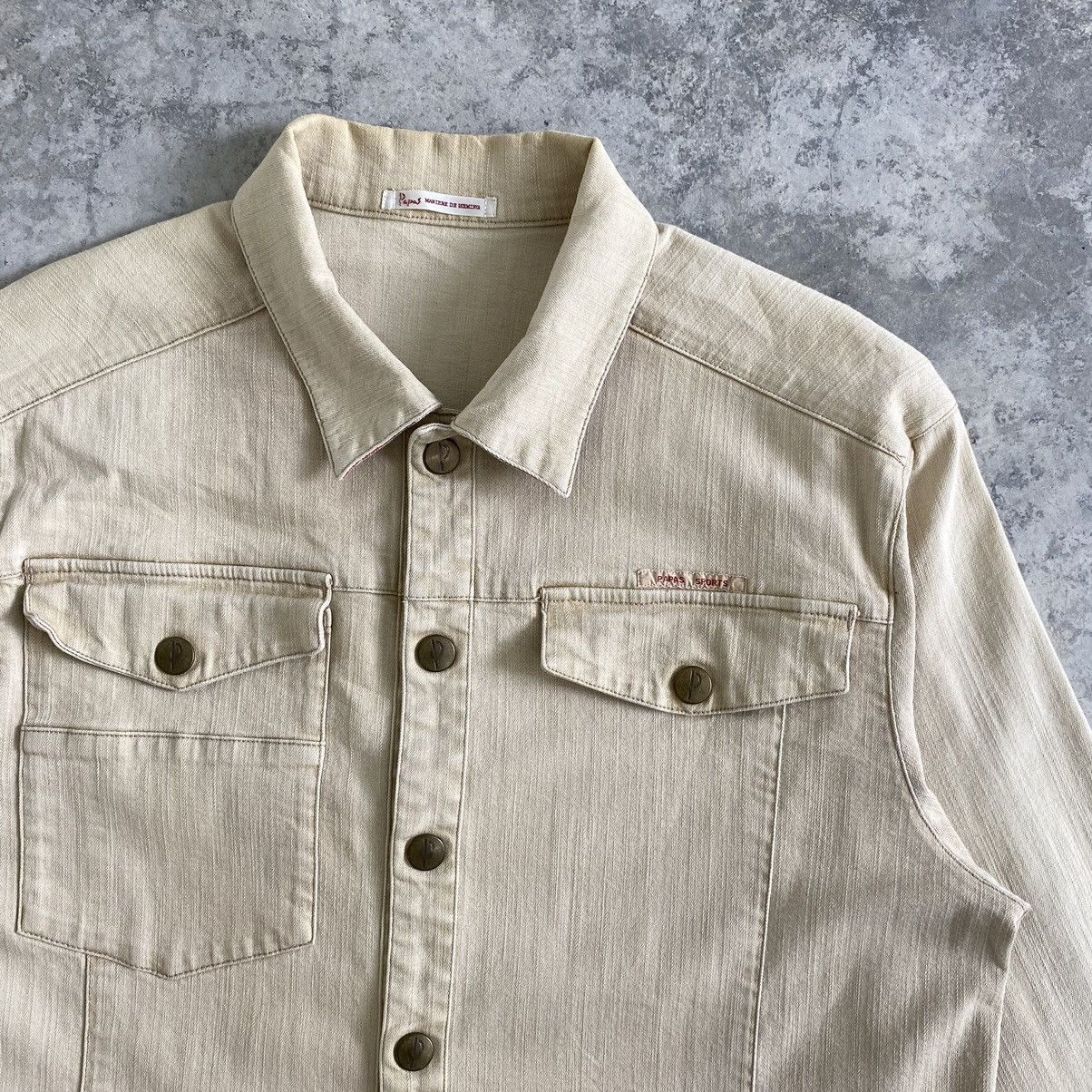 Mademoiselle Non Non Vintage Papas Flap Pocket Cinch Back Stretch Denim Jacket Size US M / EU 48-50 / 2 - 9 Thumbnail
