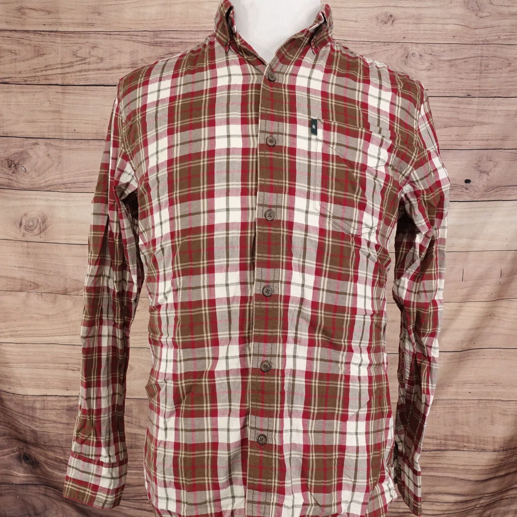 Vintage Vintage G.H. BASS Men's Long Sleeve Plaid Button-Down Shirt Size S Red Casual Winter Size US S / EU 44-46 / 1 - 3 Thumbnail