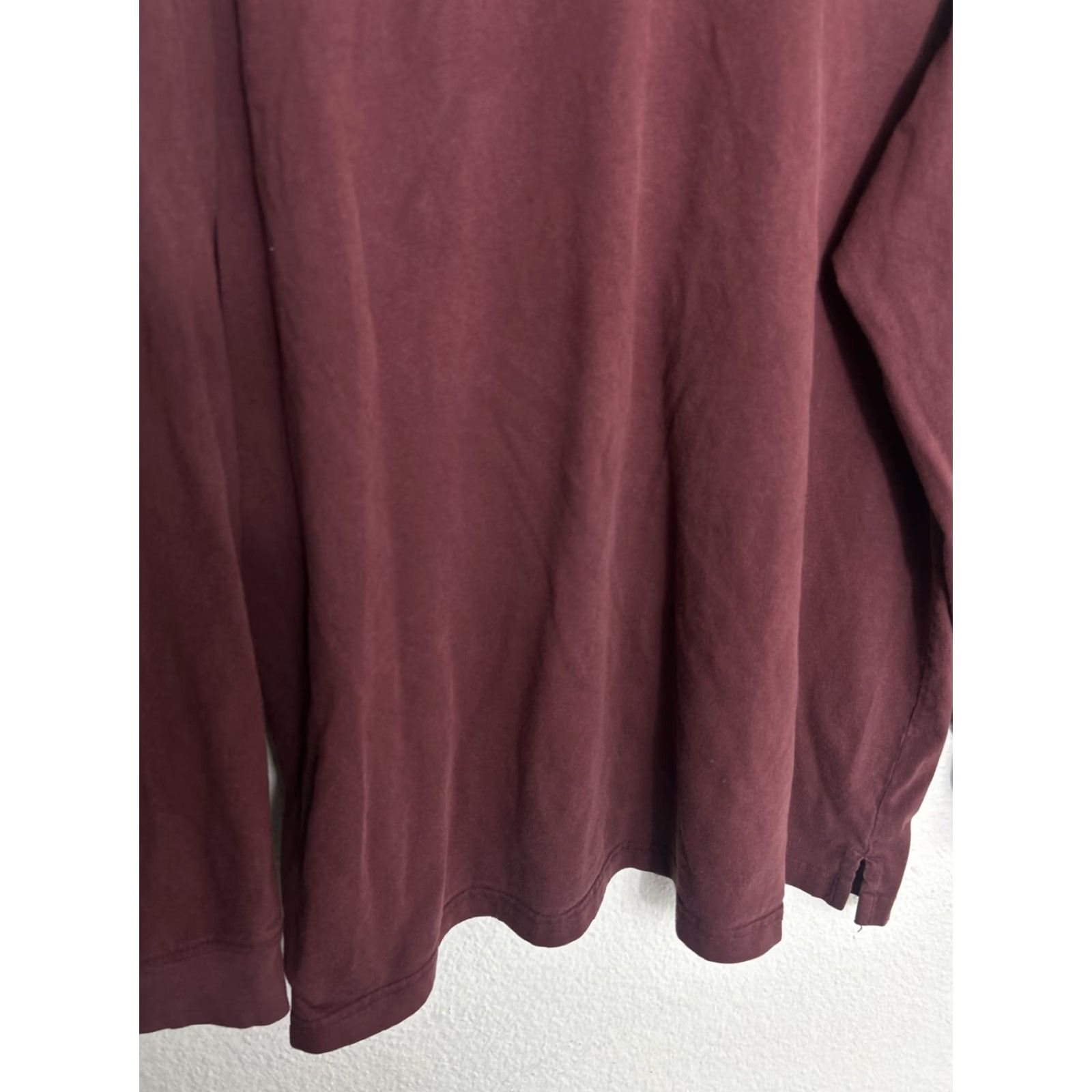 Vintage Duluth Mens XL T Shirt Long Sleeve Crew Neck Burgundy Relaxed Fit Pocket Size US XL / EU 56 / 4 - 5 Thumbnail
