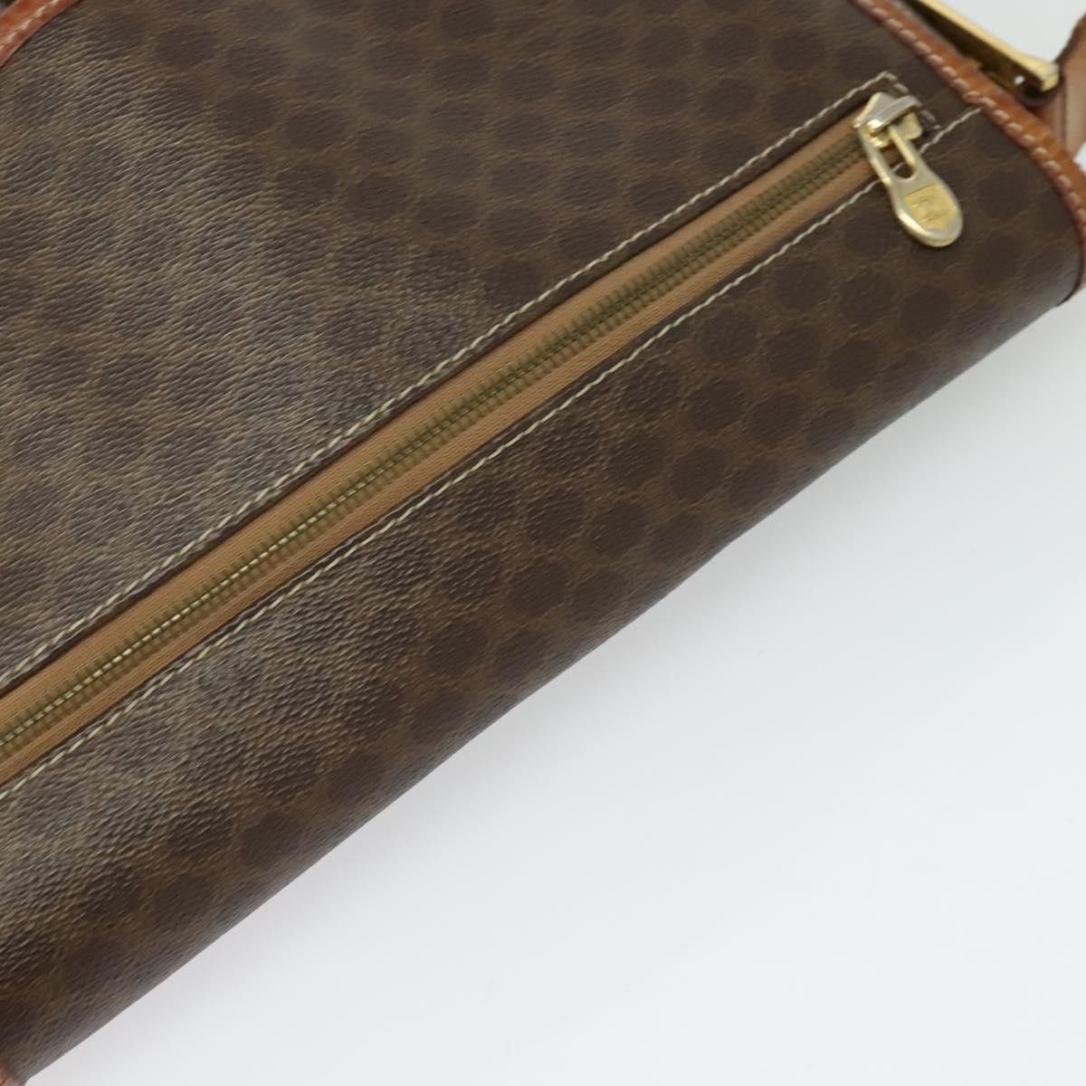 Celine CELINE Macadam Canvas Shoulder Bag Pvc Leather Brown Gold Size ONE SIZE - 6 Thumbnail