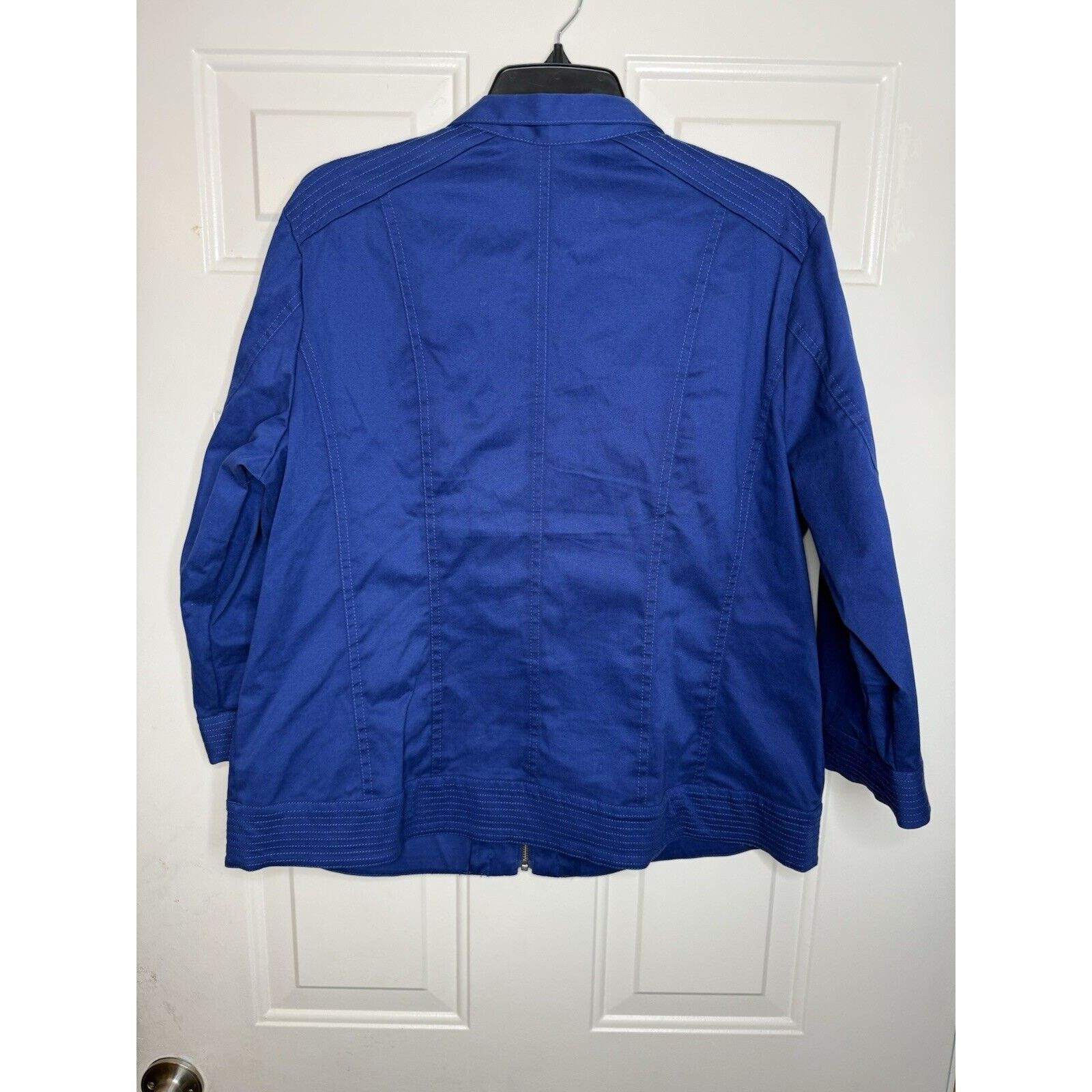 & Other Stories Christopher & Banks Jacket Women’s XL Blue Zip Up Collar Size XL / US 12-14 / IT 48-50 - 7 Thumbnail