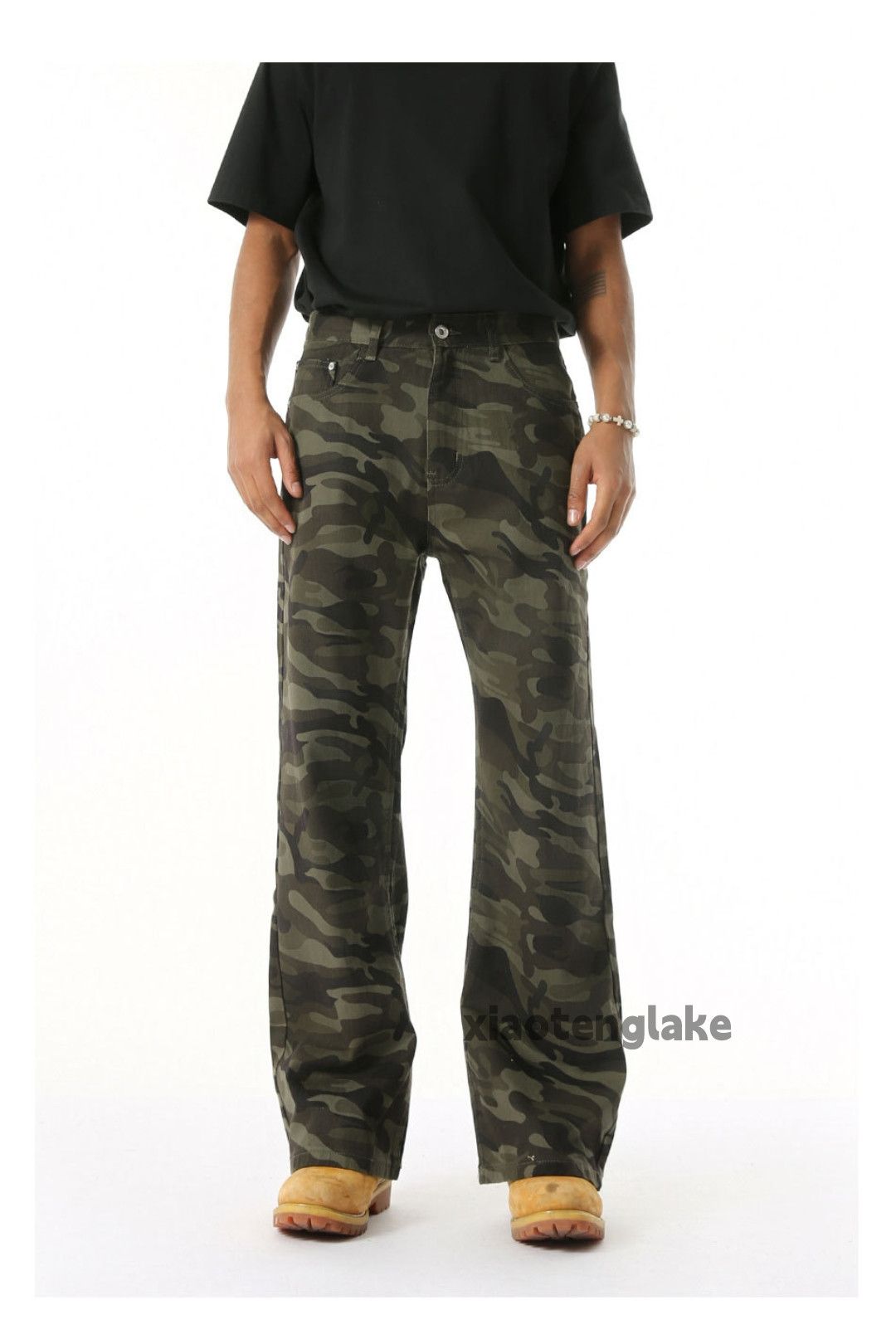Japanese Brand xz vintage full pattern camo hiphop yuppie jeans Size US 30 / EU 46 - 2 Thumbnail