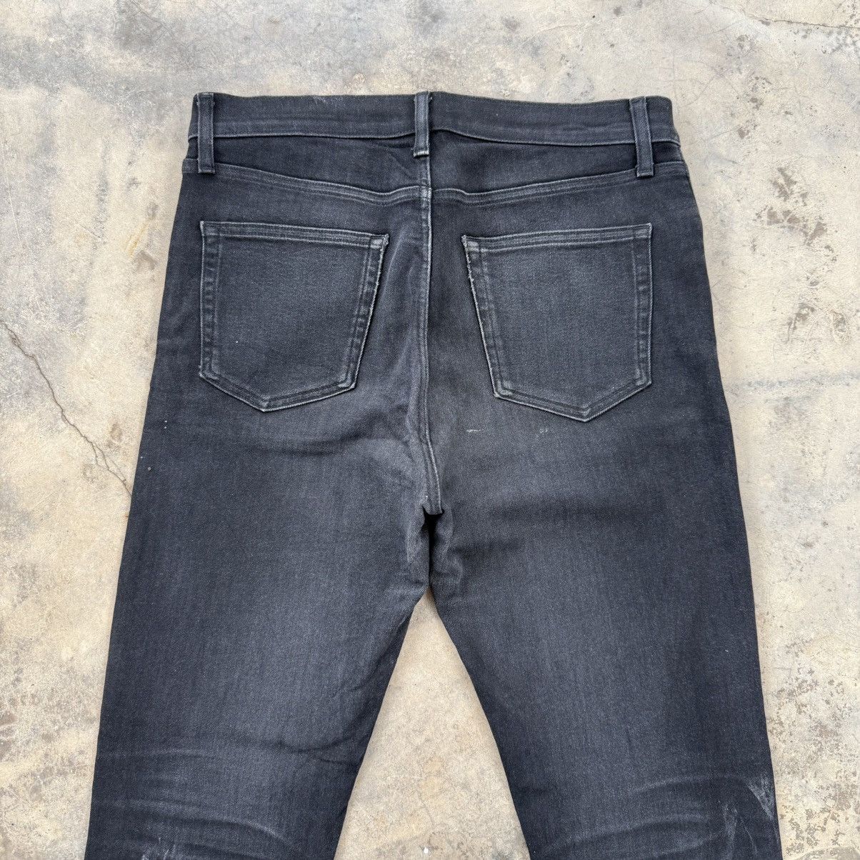 Japanese Brand Vintage Japanese skinny black jean denim pants Size US 33 - 8 Thumbnail