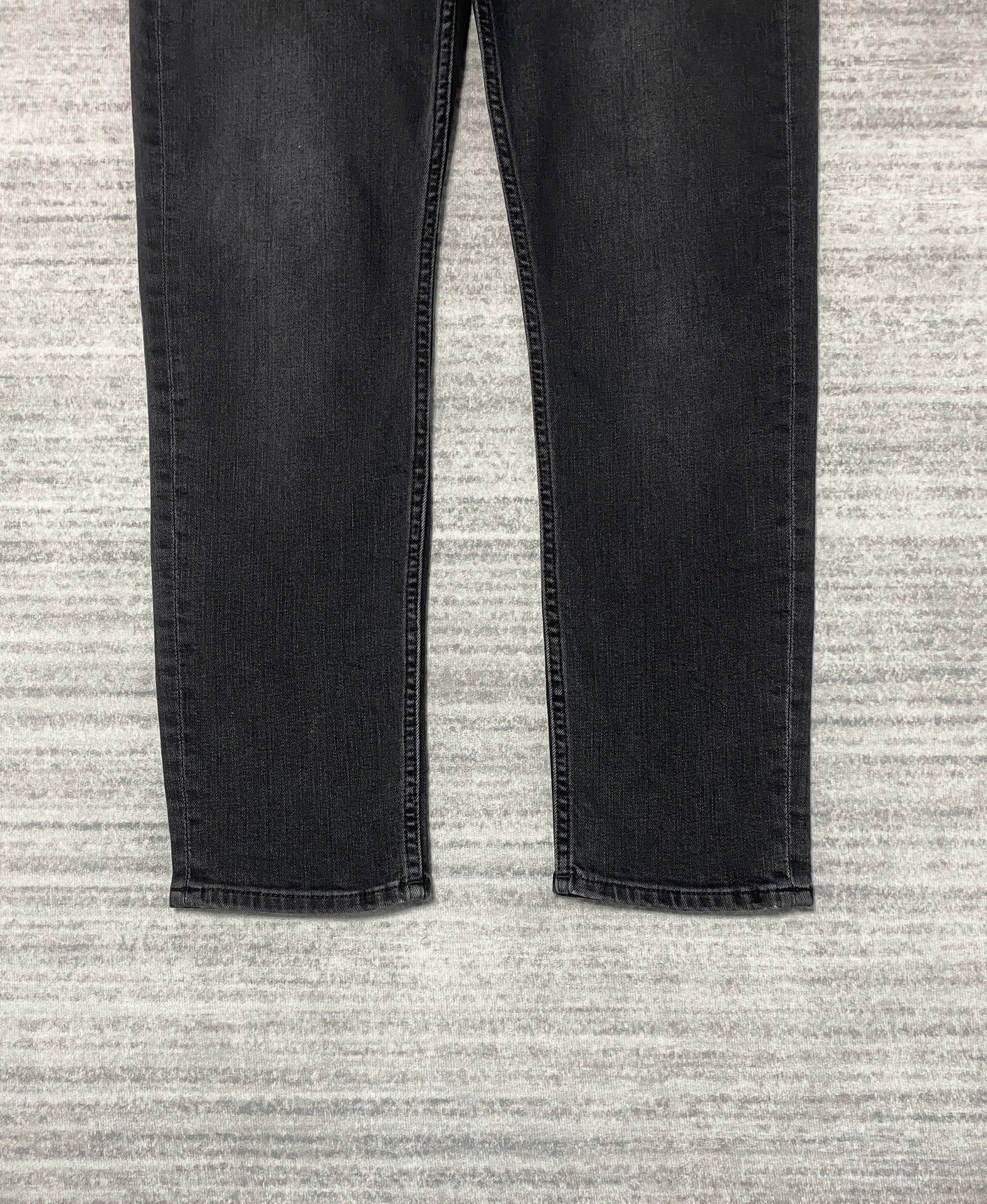 Acne Studios Acne Studios Washed Black MicroSlim Straight Jeans 29 Size US 29 - 3 Thumbnail