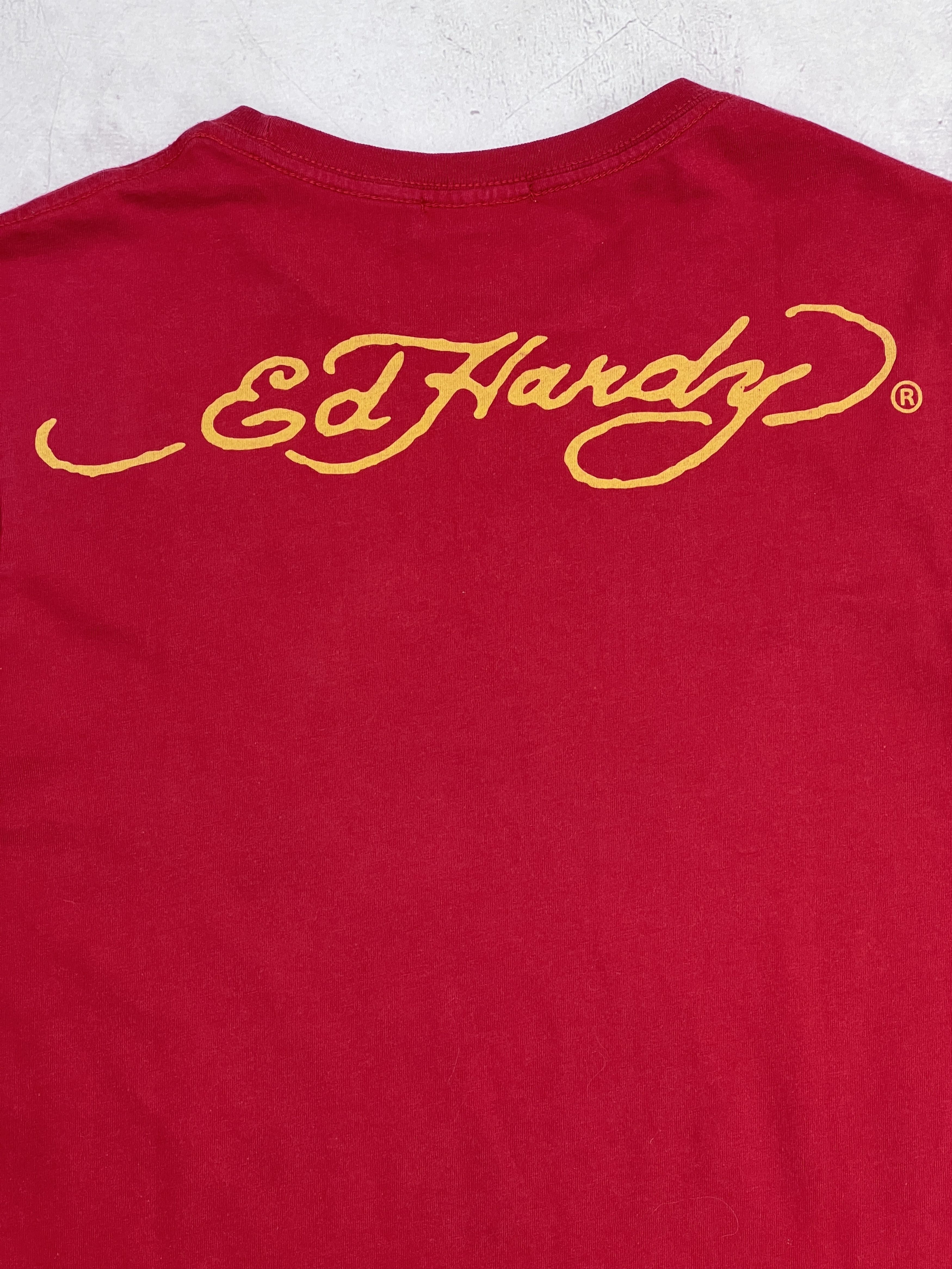 Christian Audigier × Ed Hardy × Vintage Ed Hardy T-Shirt BullDog Big Logo Size US S / EU 44-46 / 1 - 11 Thumbnail
