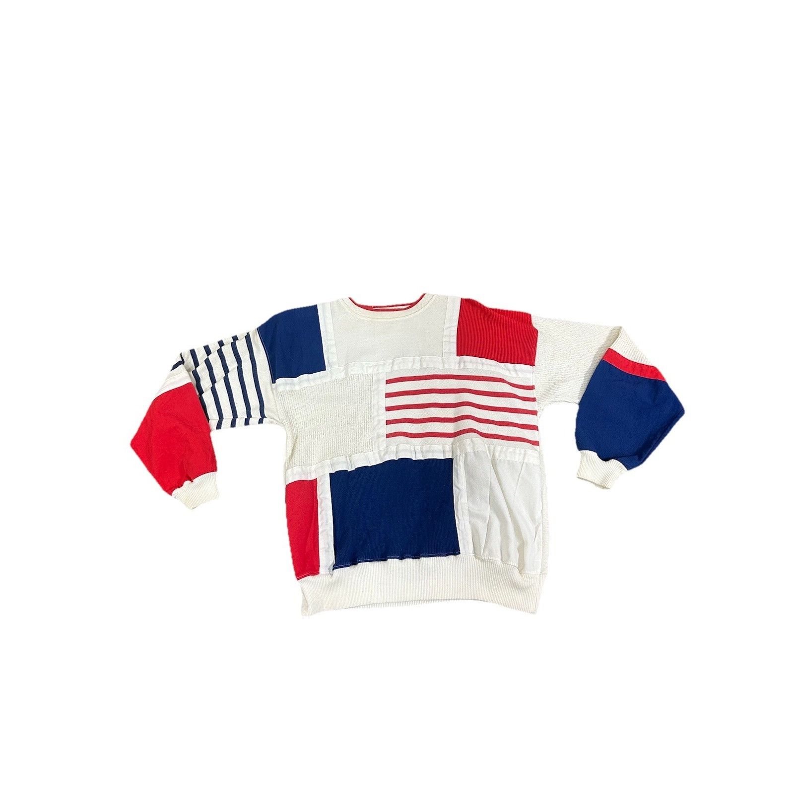 Vintage Vintage Victoria Petites Sport Patchwork Style Crewneck Swea Size US S / EU 44-46 / 1 - 1 Thumbnail