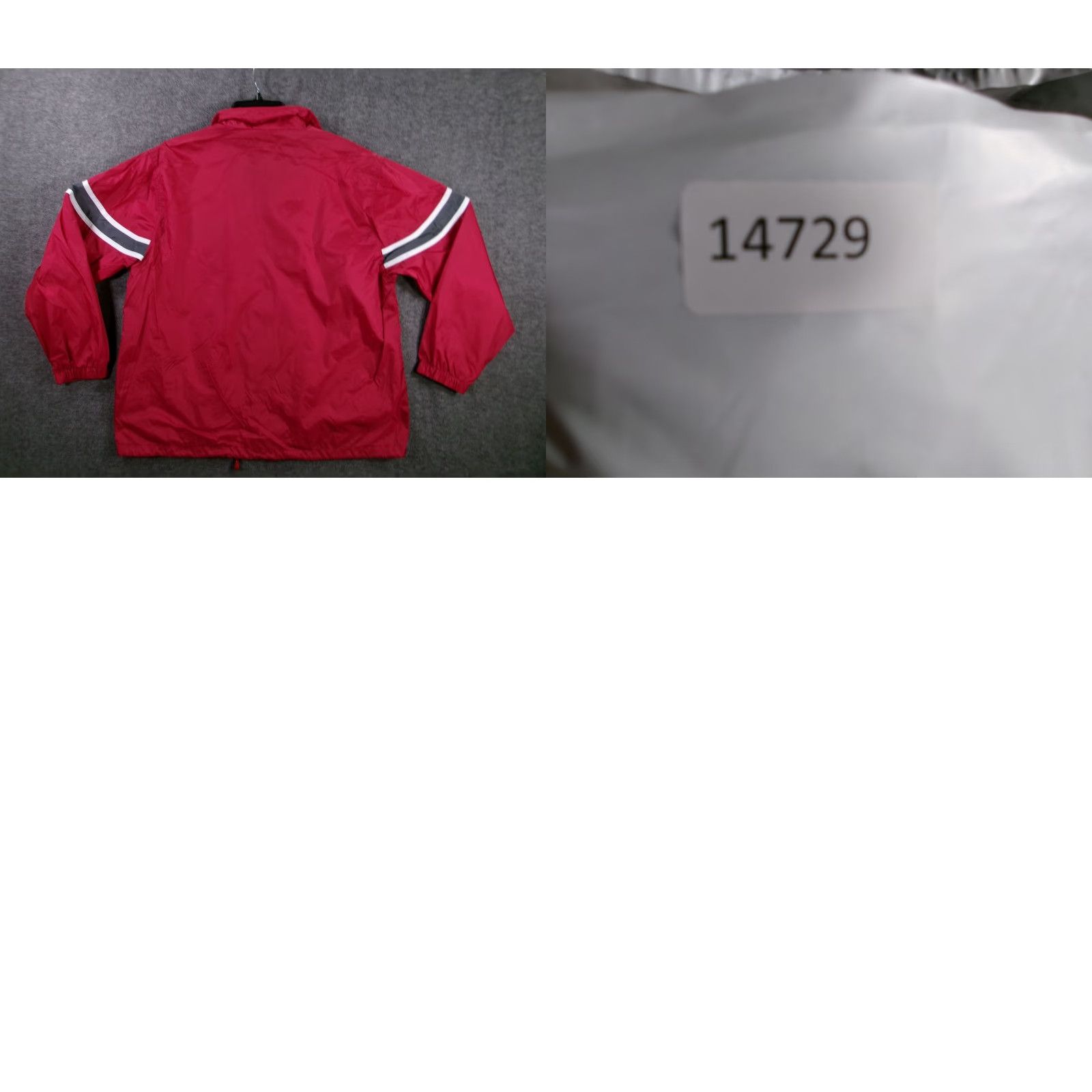 Vintage VINTAGE Lavon Windbreaker Men XL Red Reflective Stripe Track Jacket 90s Retro Size US XL / EU 56 / 4 - 8 Thumbnail