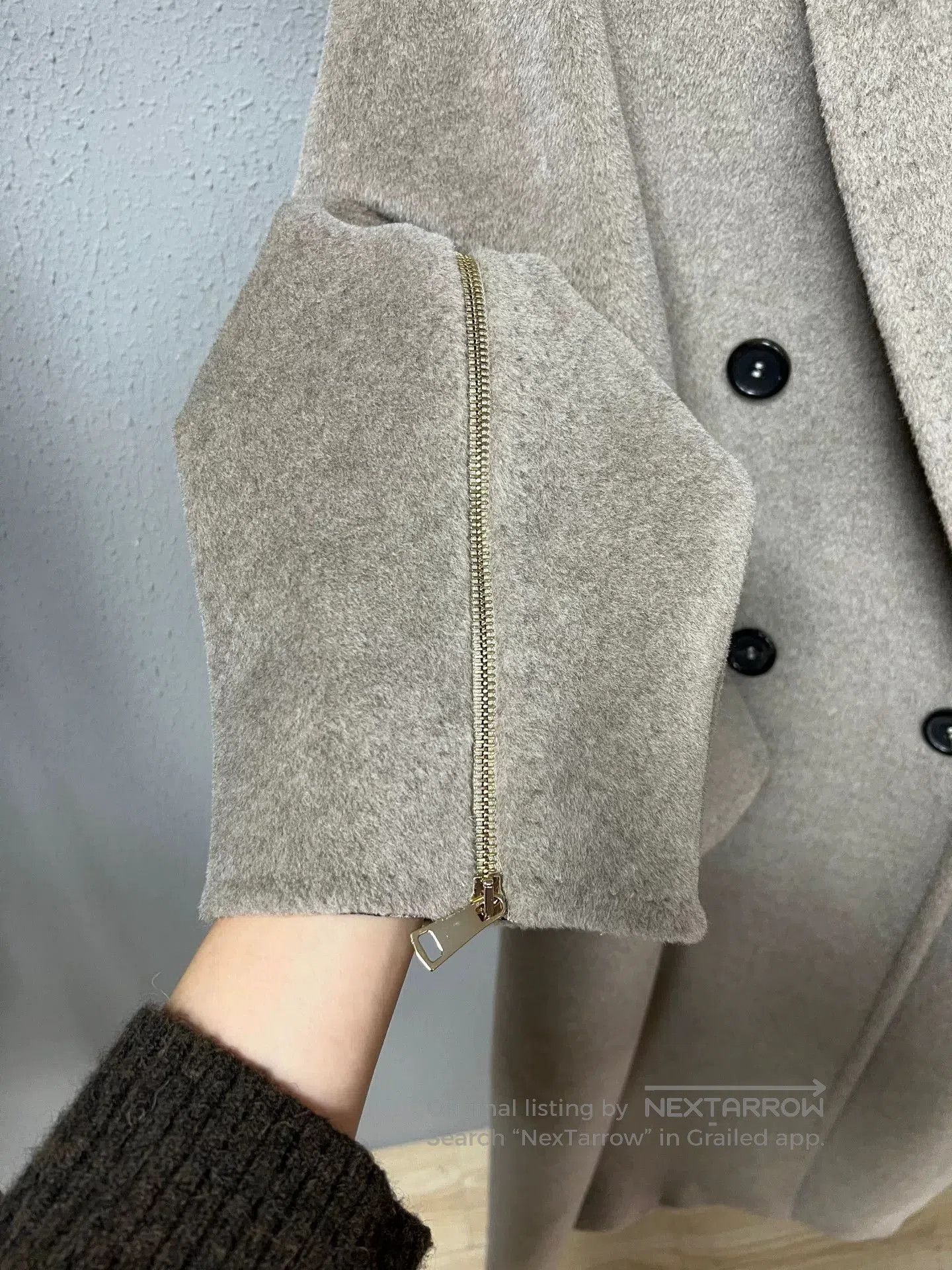Max Mara Maxmara Long Beige Double. Size XXS / US 00 / IT 34 - 4 Thumbnail