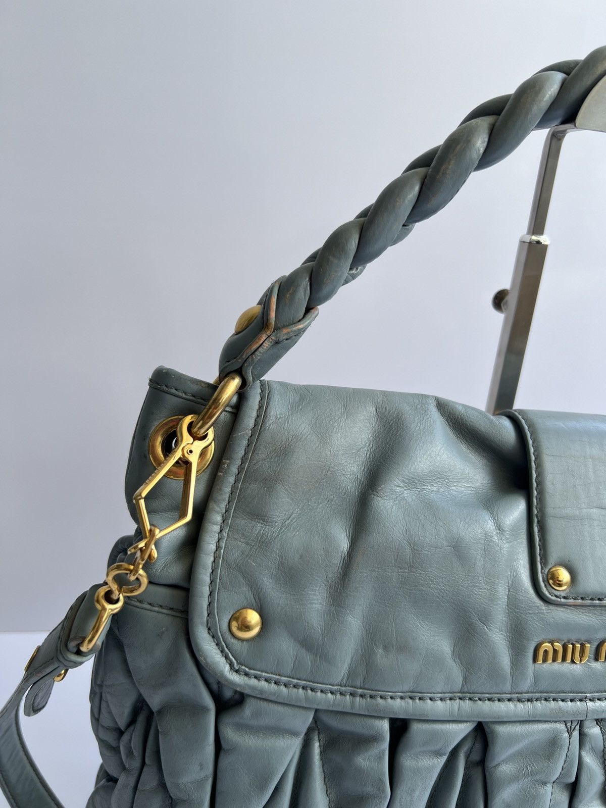 Miu Miu Miu Miu - Matellase Coffer Hobo Bag Size ONE SIZE - 8 Thumbnail