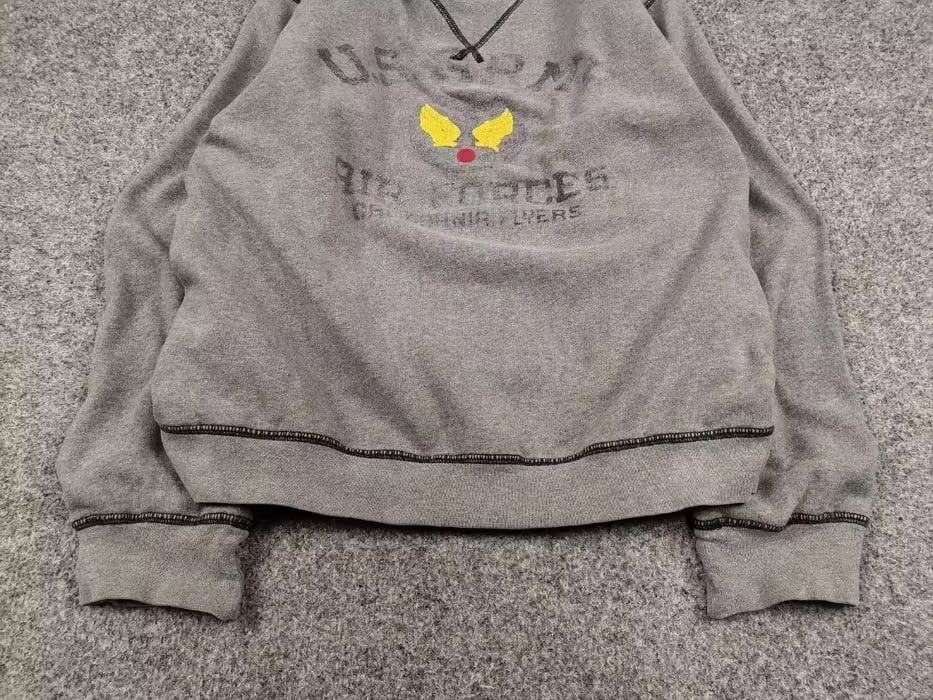 Other Vintage 80's Air Force US Army Gray Crew Chek Sweatshirt Size US L / EU 52-54 / 3 - 4 Thumbnail