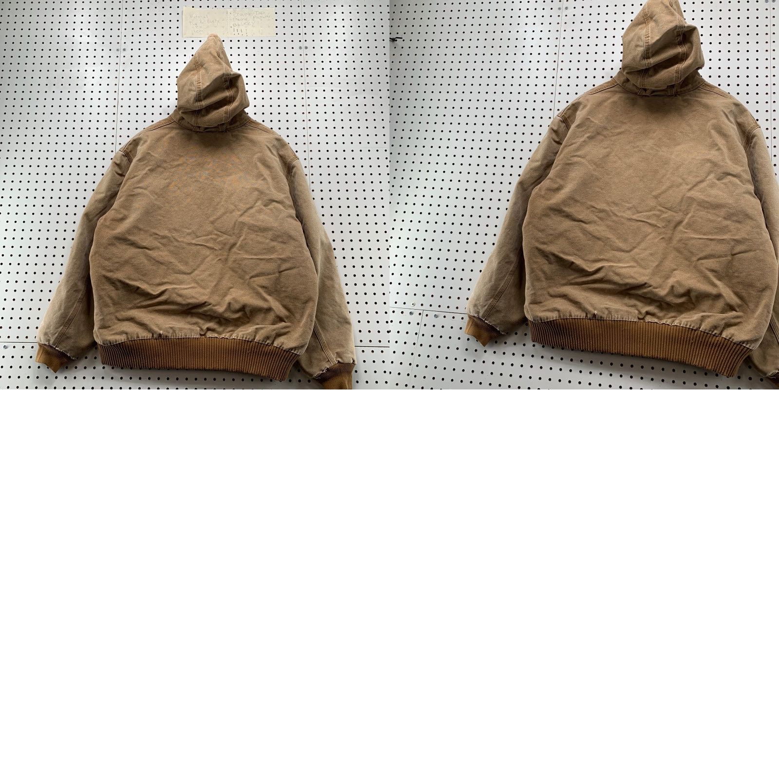 Carhartt VINTAGE Carhartt Jacket Mens XL Brown J130 Distressed Canvas Up Workwear Hooded Size US XL / EU 56 / 4 - 11 Thumbnail