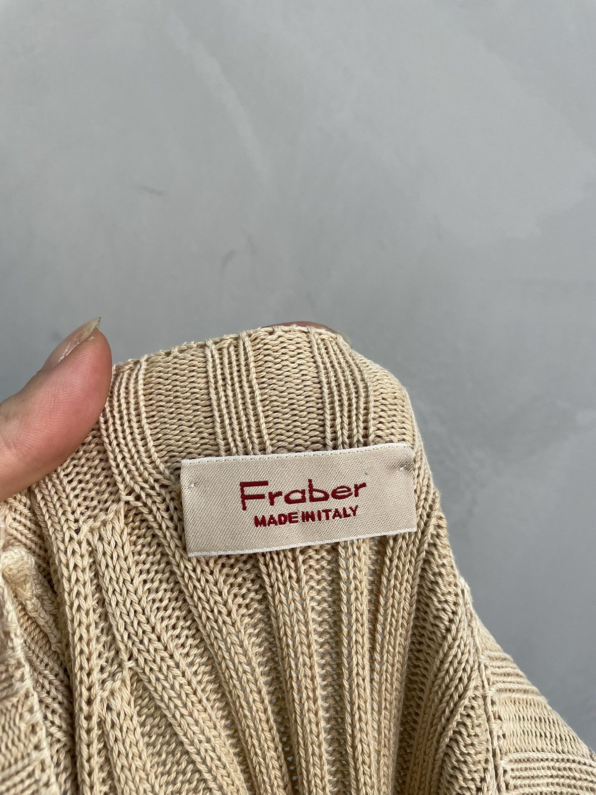 Diesel Diesel style Kapital Beige Ribbed Knit Sweater Size L y2k Size US L / EU 52-54 / 3 - 8 Thumbnail