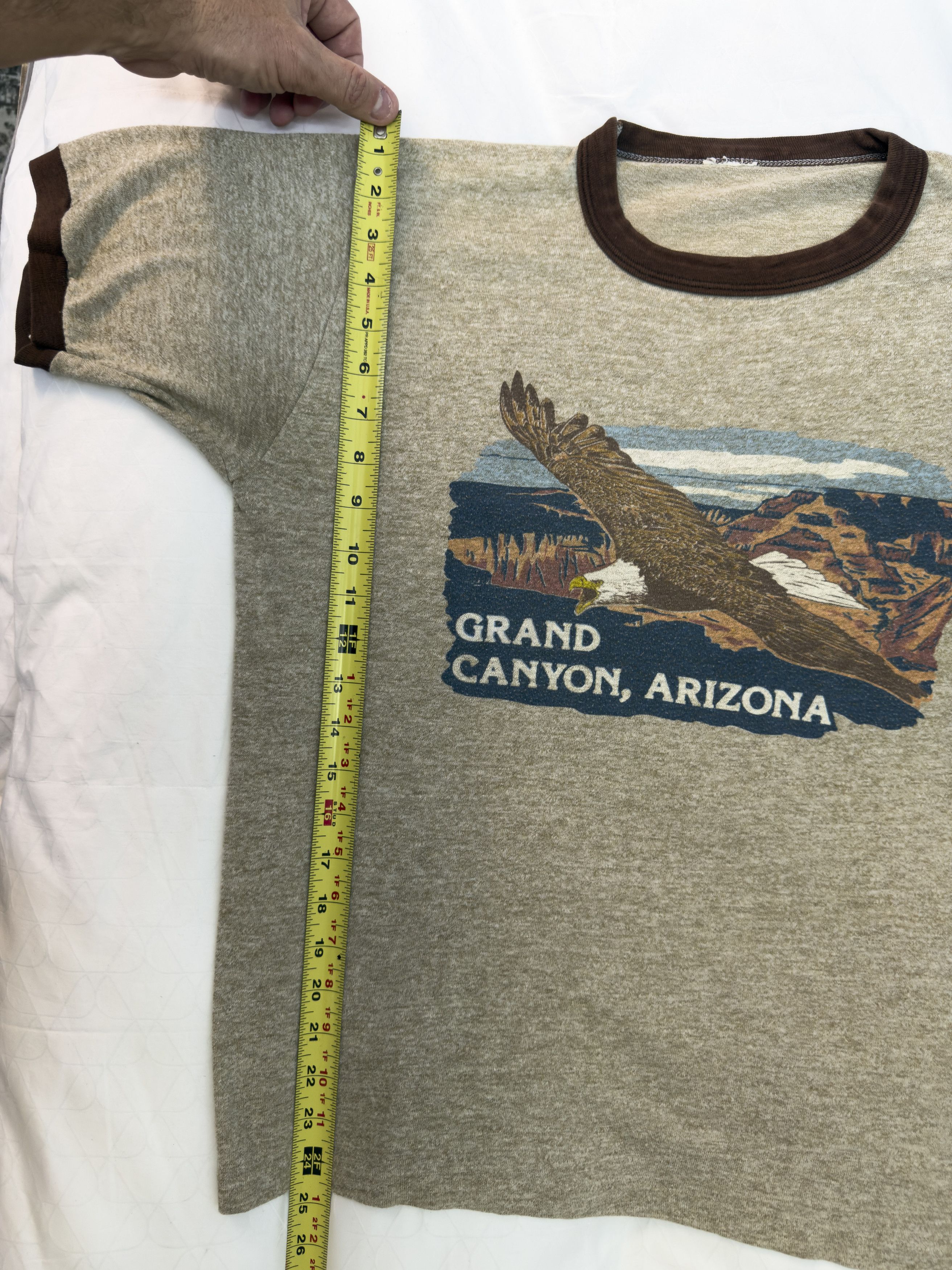 Other Vintage Grand Canyon Single Stitch Double Sided Ringer T Size US L / EU 52-54 / 3 - 8 Thumbnail