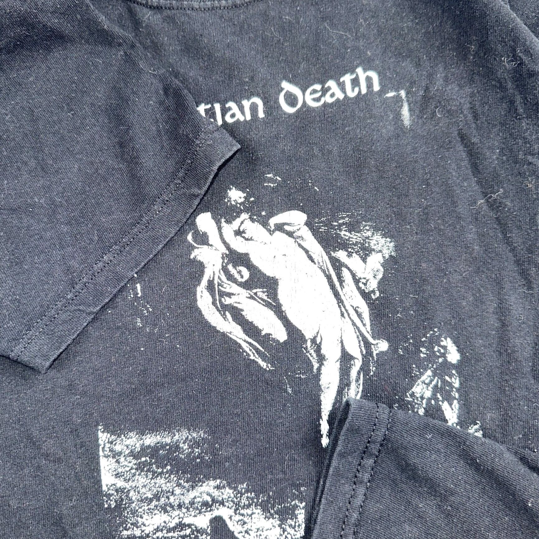 Jerzees VINTAGE 90s Christian Death Rozz Williams Goth Industrial Band T-Shirt Men Small Black Graphic Print Size US S / EU 44-46 / 1 - 5 Thumbnail