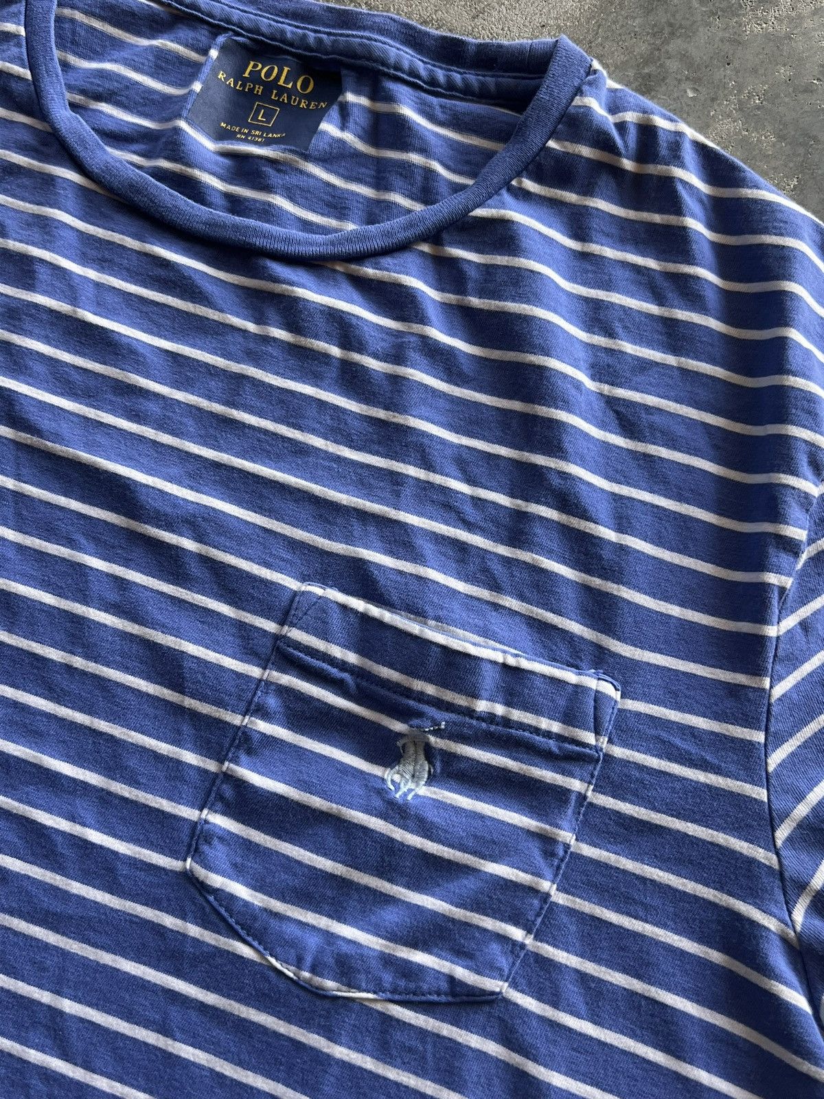 Polo Ralph Lauren Polo Ralph Lauren Blue Striped Shirt Size US L / EU 52-54 / 3 - 2 Thumbnail