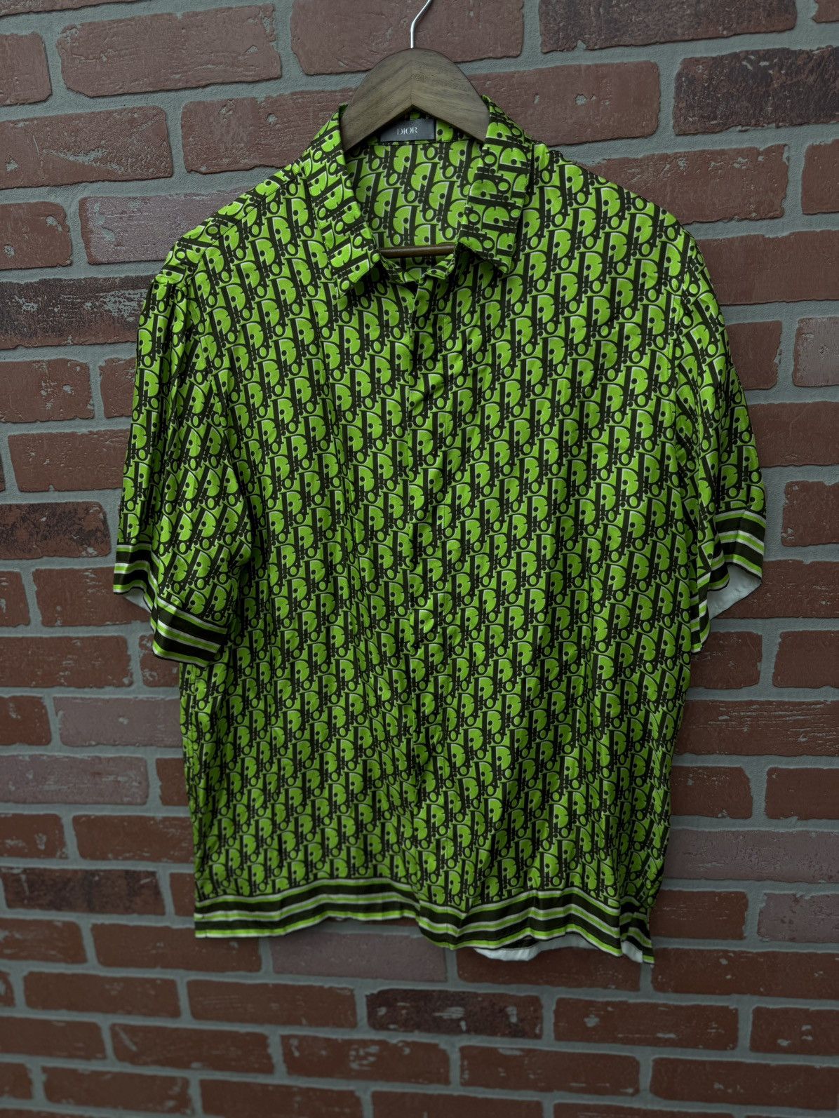 Dior Dior Silk Button Up Green Size 39/M $1750 Retail Exlusive Size US M / EU 48-50 / 2 - 2 Thumbnail