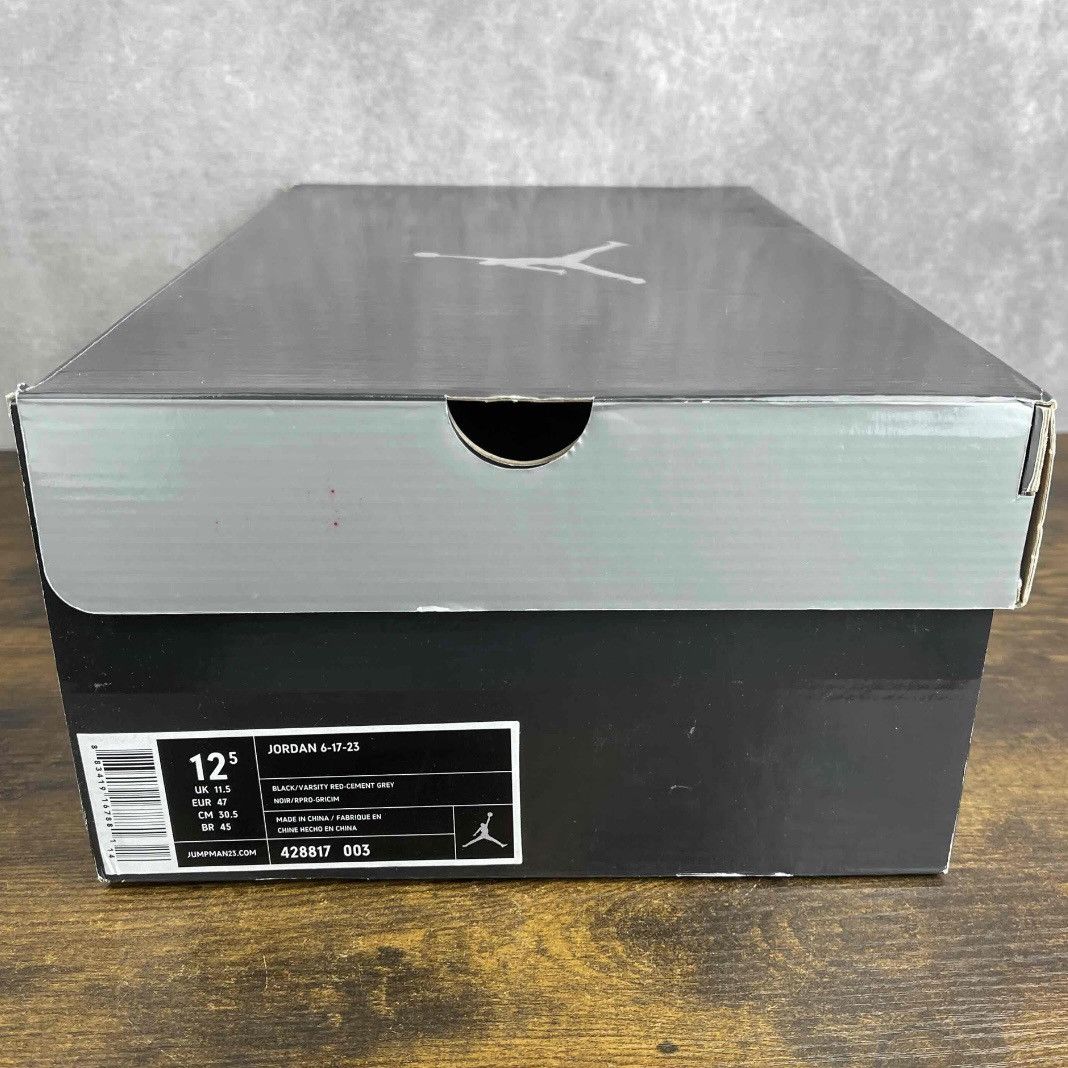 Jordan Brand NEW Jordan 6-17-23 Black Cement 428817-003 Men’s OG Rare MJ Size US 12.5 / EU 45-46 - 10 Thumbnail