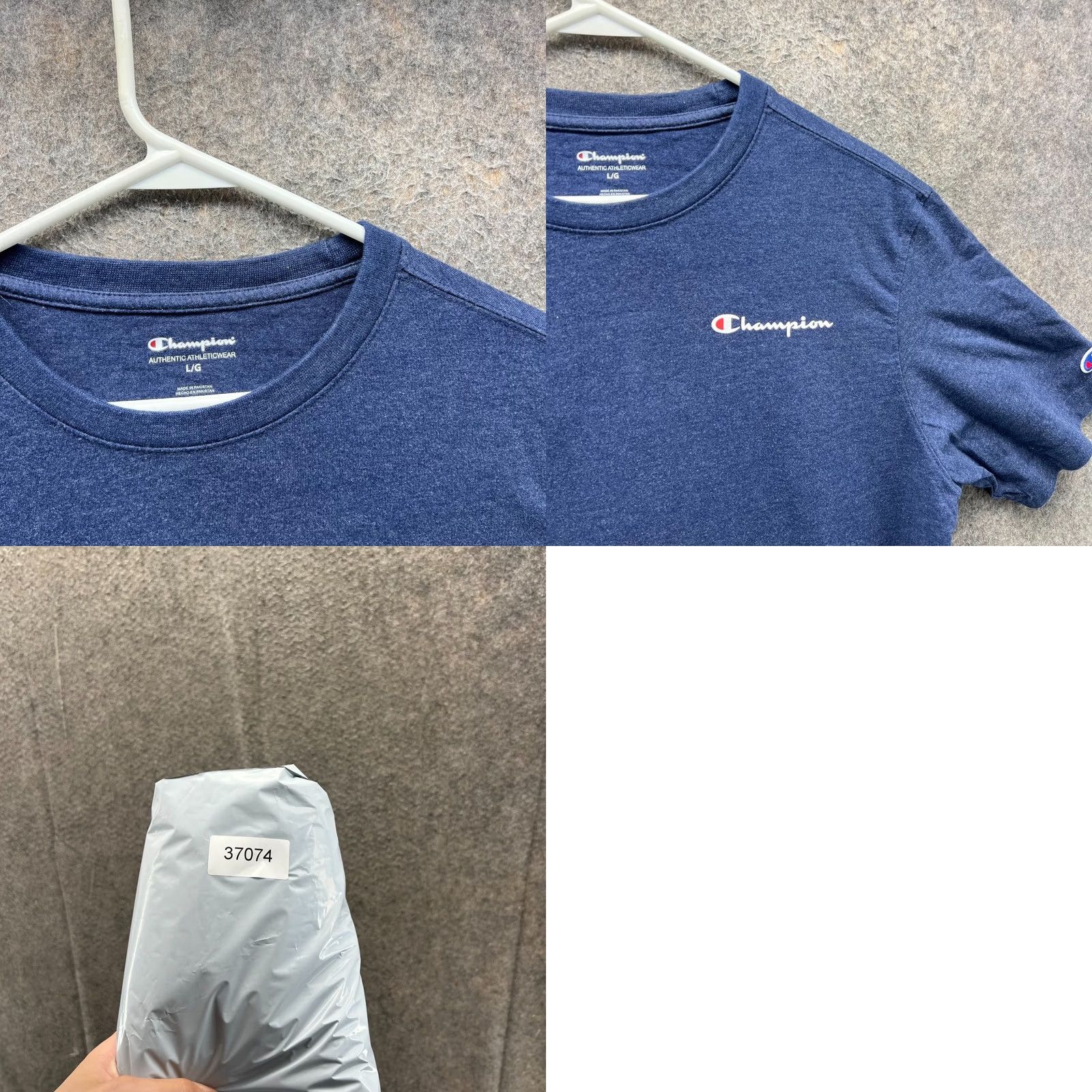 Champion Champion Shirt Mens Large Blue Crewneck Tee Heather Logo Athletic Wear Y2K Size US L / EU 52-54 / 3 - 8 Thumbnail