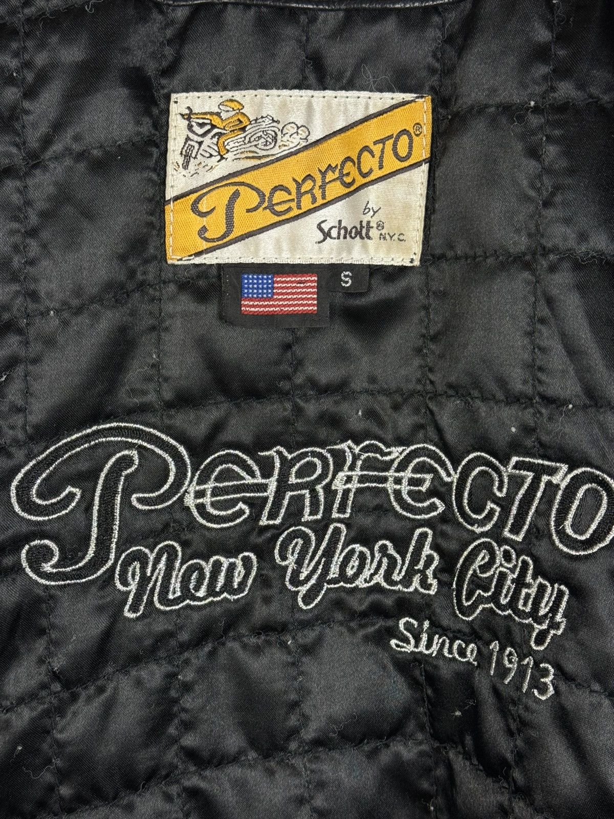 Schott 80s Vintage Schott Perfecto Leather Biker Coat Jacket S Size S / US 4 / IT 40 - 11 Thumbnail