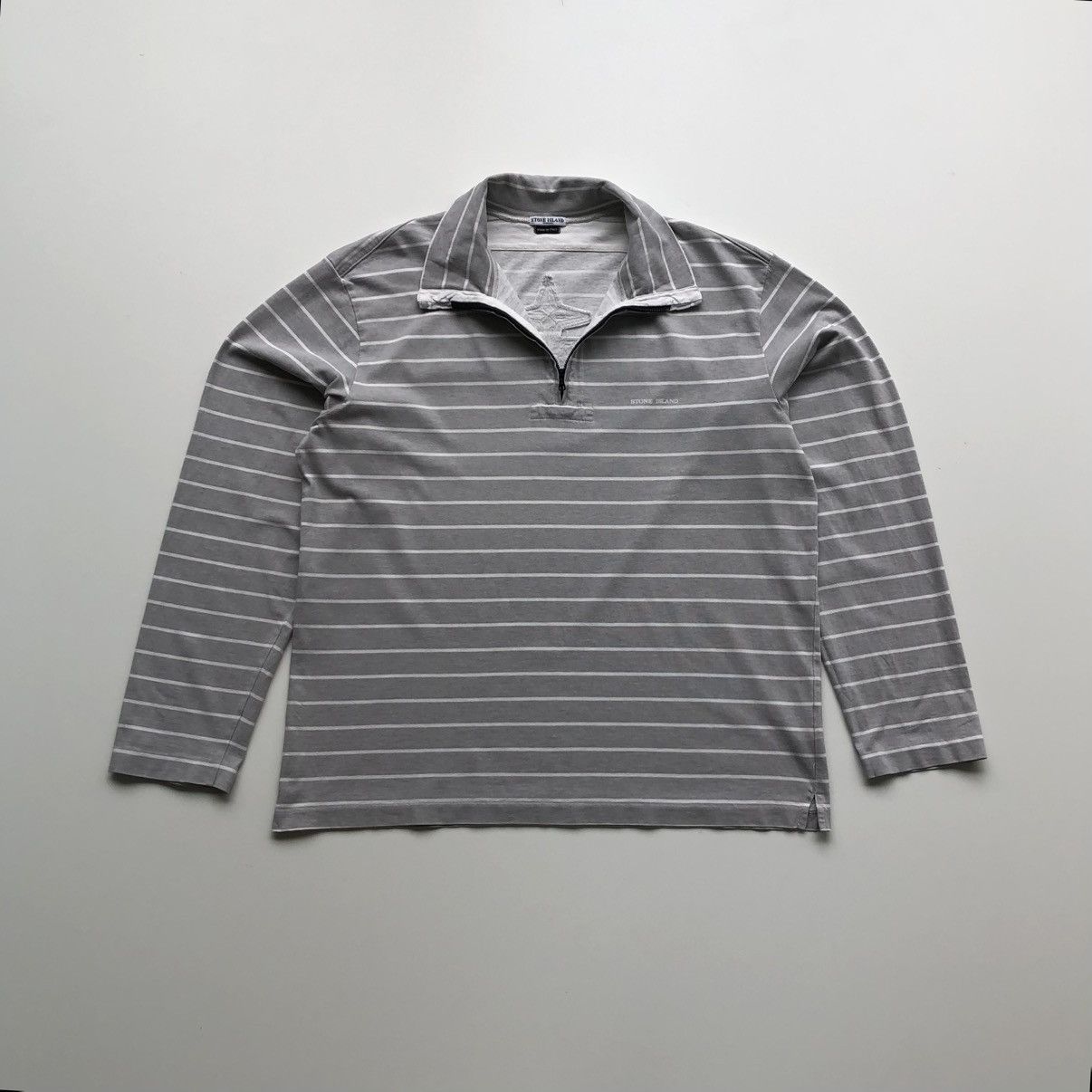 Supreme × Stone   1/4 Zip L/S Top Supreme Stone Island Quarter Zip Long Sleeve Top Black Men's