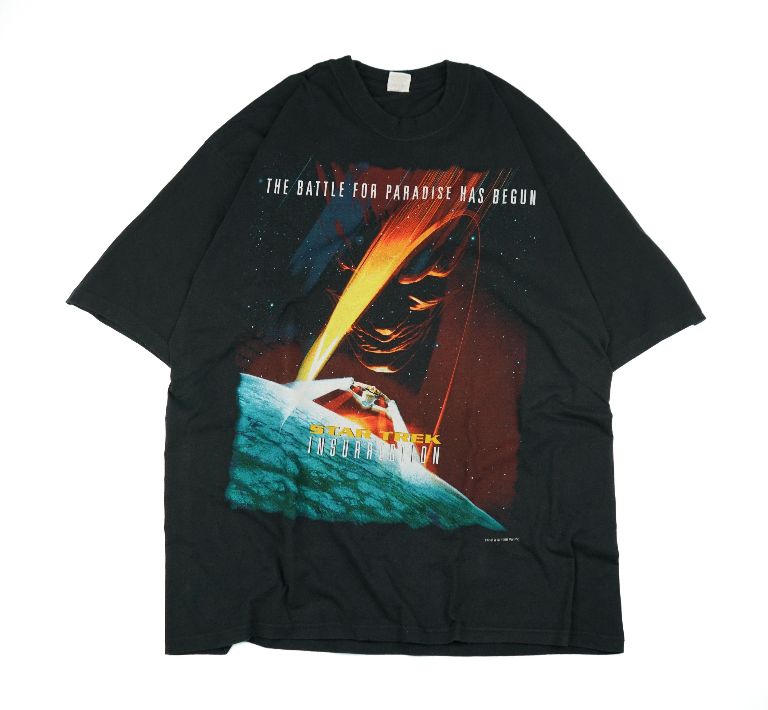 Sci-Fi Fantasy × Vintage Vintage 1999 Star Trek T Shirt Insurrection Size US XL / EU 56 / 4 - 1 Thumbnail
