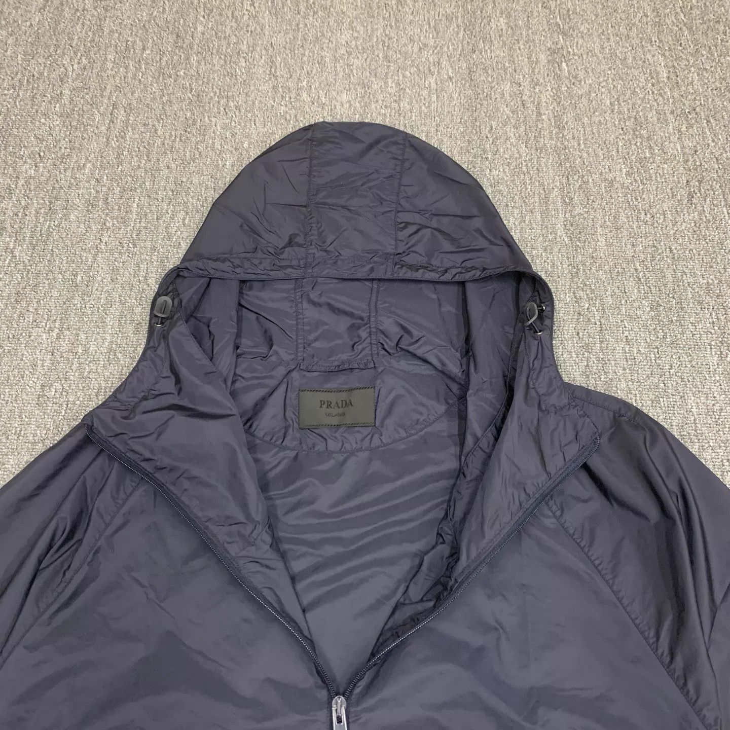 Prada Prada Navy Blue Triangle Logo Jacket XXL 9/10 Hem Scratch Size XXL / US 16-18 / IT 52-54 - 9 Thumbnail