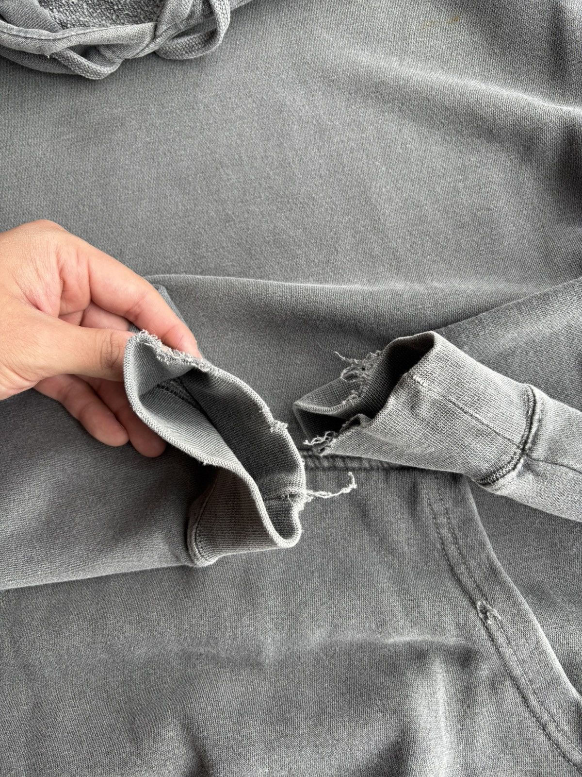 Other Crazy Vintage Wash Faded Grey Boxy Fit Hoodie Size US XL / EU 56 / 4 - 7 Thumbnail
