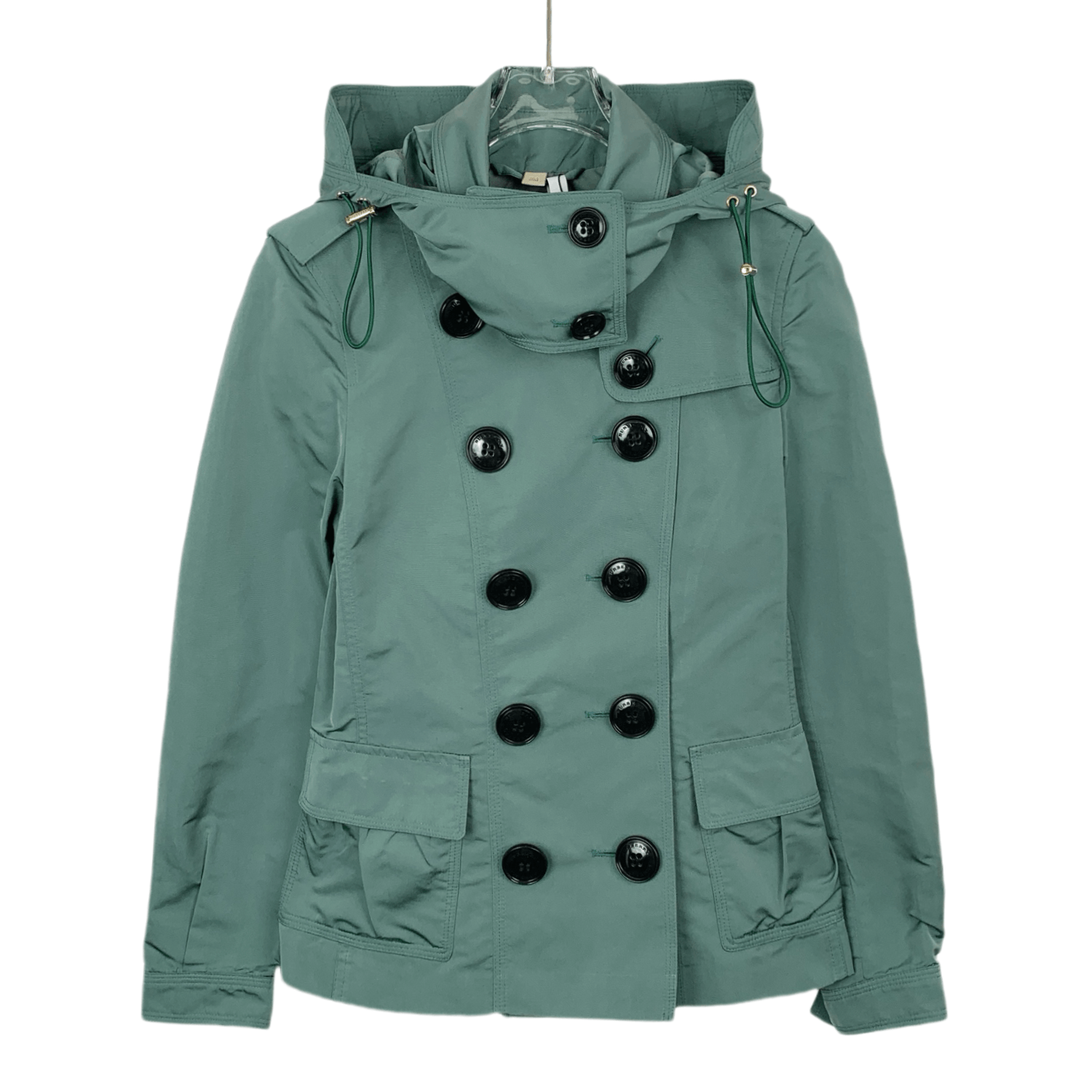 Burberry Sage Green Gabardine Waterloo Trench Coat | Grailed