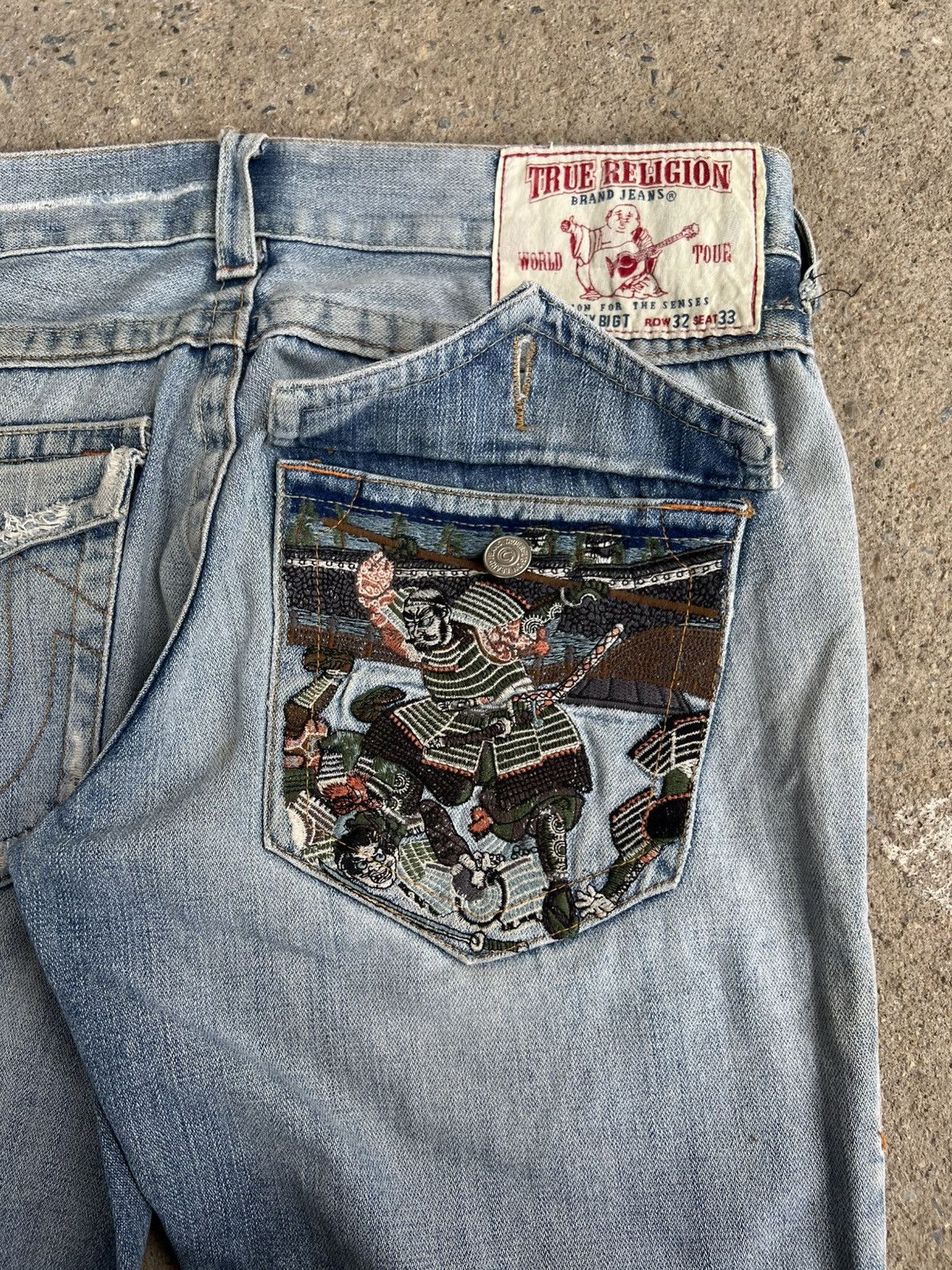 True Religion FLARED* VINTAGE TRUE RELIGION JEANS Size US 34 / EU 50 - 10 Thumbnail