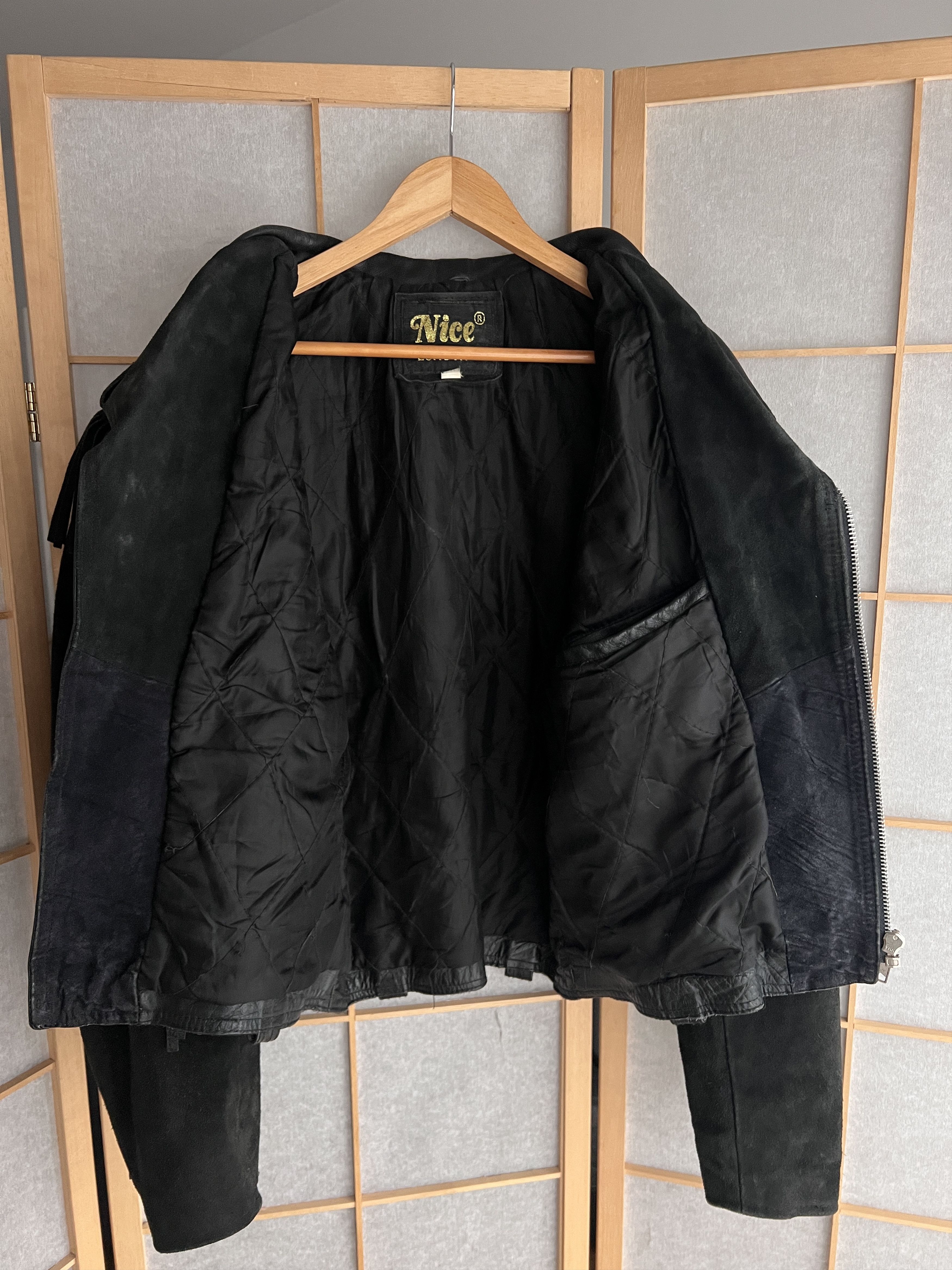 Other CRAZY Cowboy core vintage 90s cropped leather jacket bomber Size US L / EU 52-54 / 3 - 20 Thumbnail