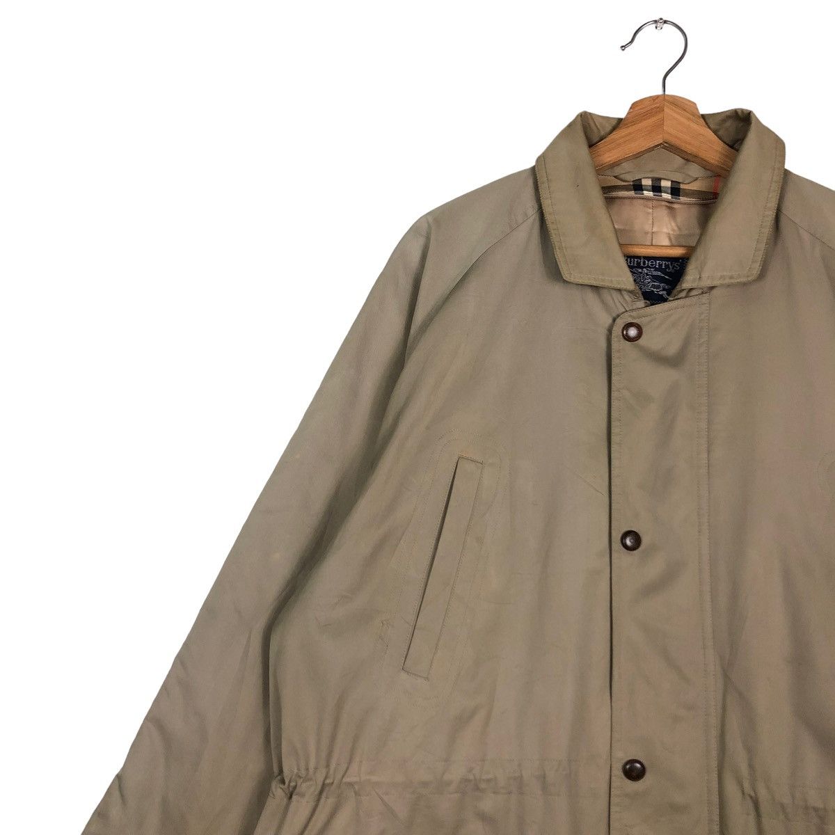 Burberry 🔥VINTAGE BURBERRYS LONG JACKET NOVA CHECK LINING Size US L / EU 52-54 / 3 - 6 Thumbnail