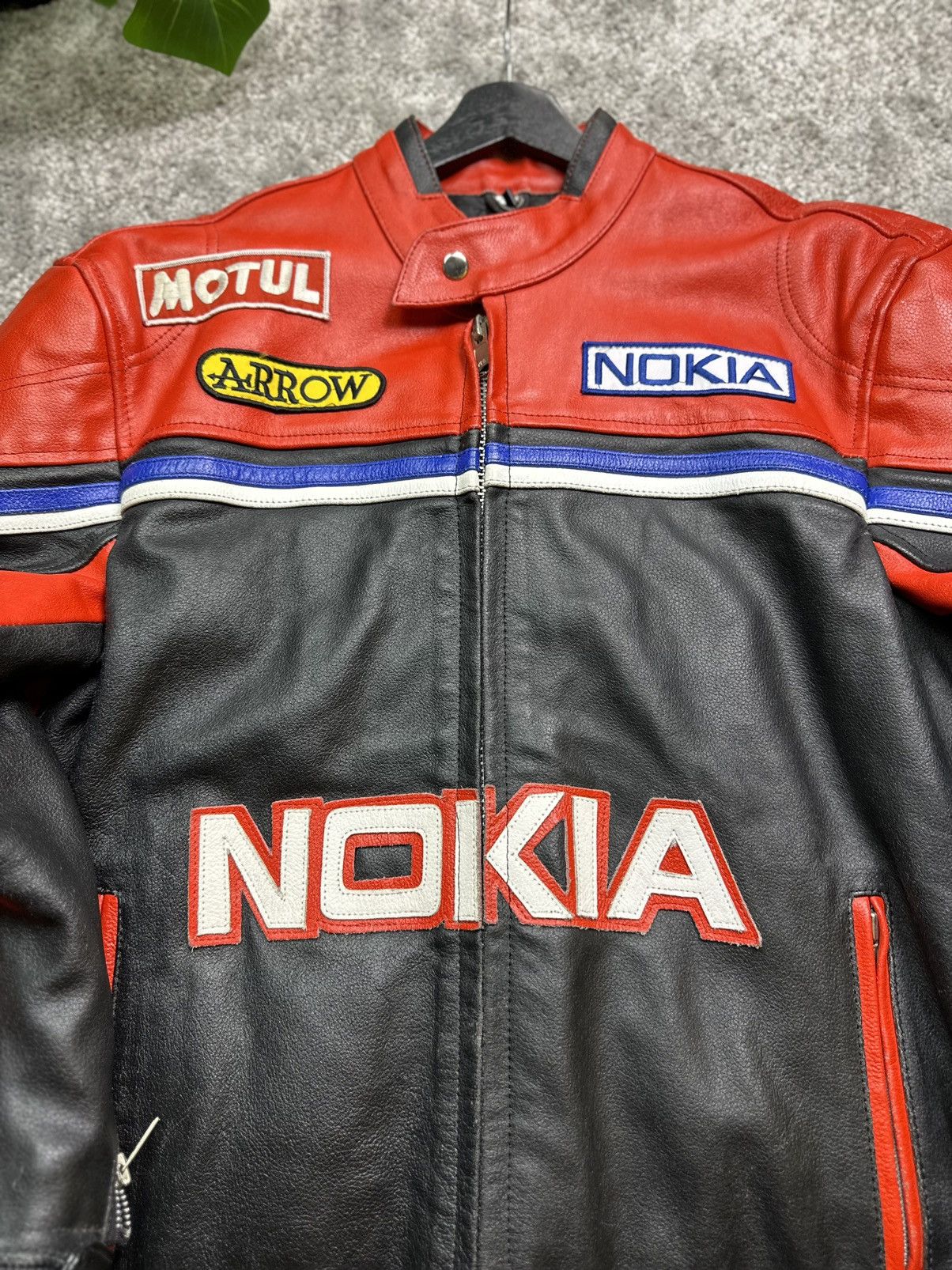 Vintage 🔥 Nokia 🔥 Rare Vintage Leather Jacket Streetwear Size US M / EU 48-50 / 2 - 4 Thumbnail