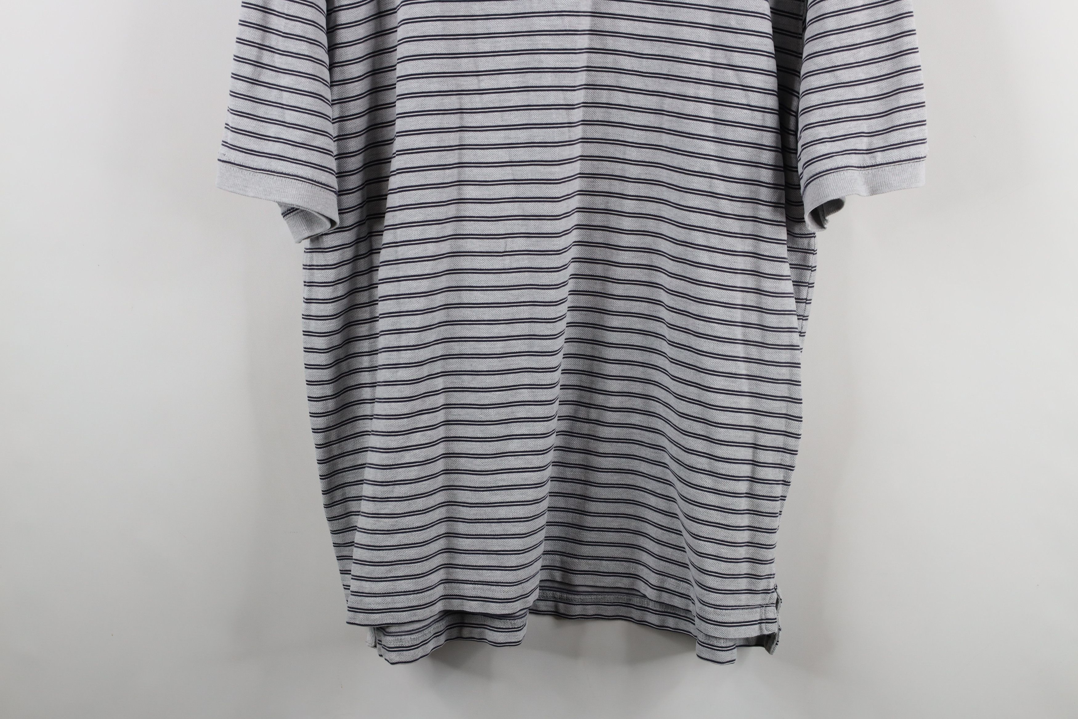 Eddie Bauer × Vintage Vintage 90s Eddie Bauer Striped Collared Golf Polo Shirt Size US L / EU 52-54 / 3 - 3 Thumbnail