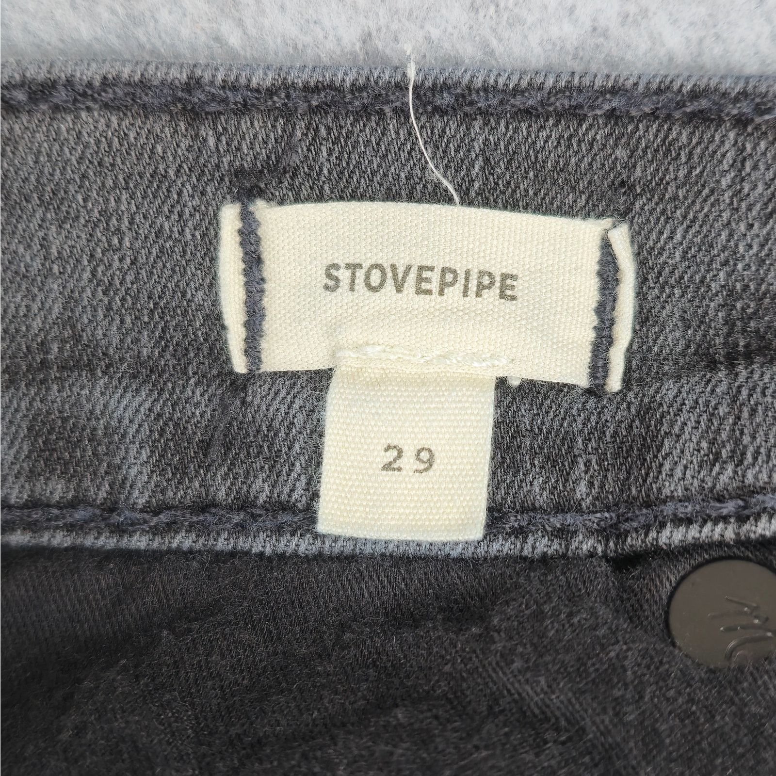 Madewell Madewell 29x25 Black Stovepipe Jeans Raw Hem Size 29" - 10 Thumbnail