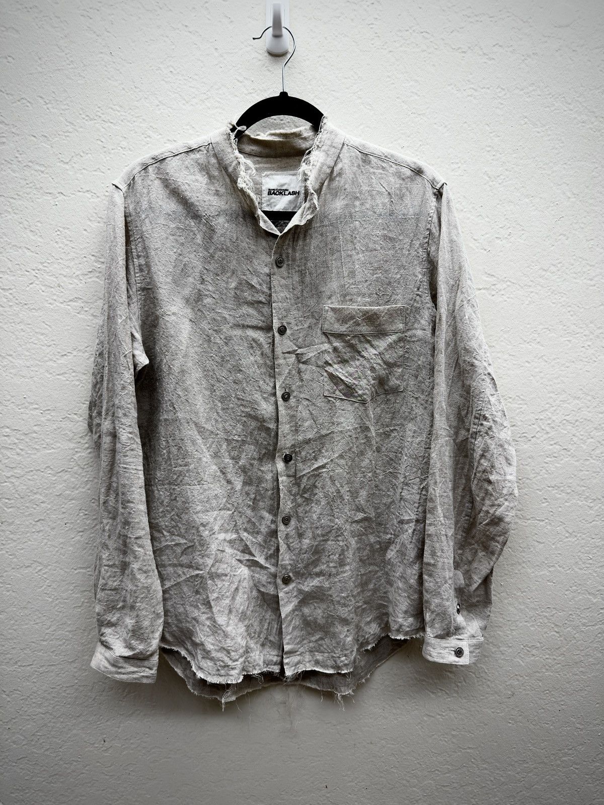 Isamu Katayama Backlash Check Flannel Calf Leather Shirt | Grailed