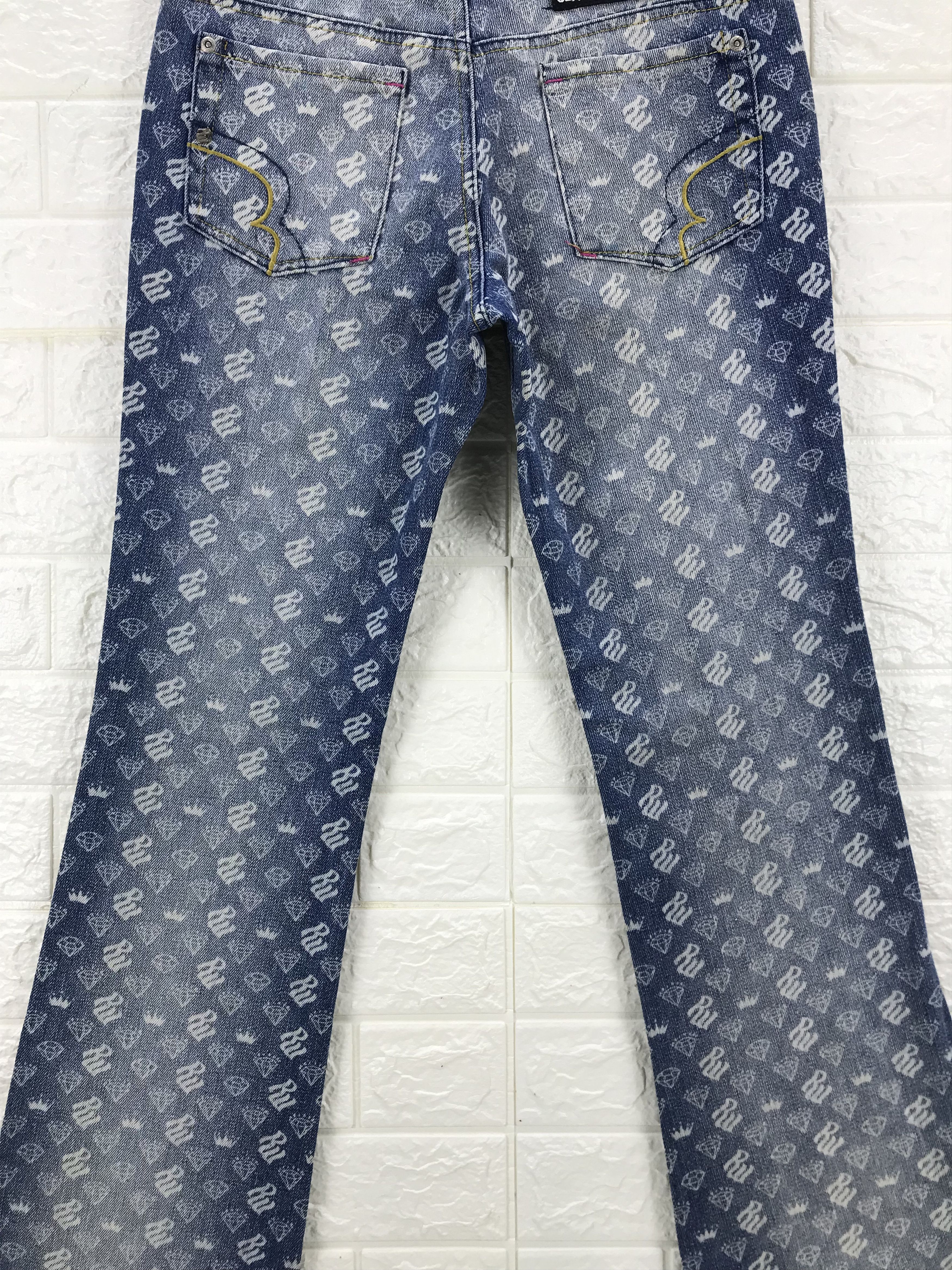 Rocawear Vintage Rocawear Monogram Bell Bottom Flare Jeans Size 29" - 7 Thumbnail