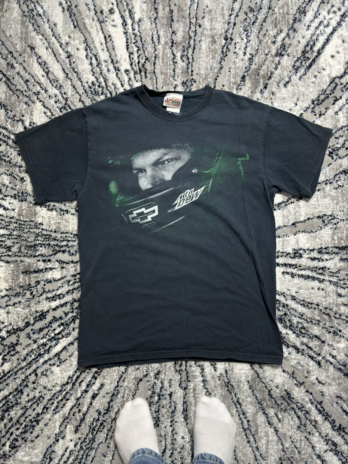 Chase Authentics × Vintage Y2K Dale Earnhardt Jr Diet Mountain Dew T Shirt Double Sided Size US M / EU 48-50 / 2 - 3 Thumbnail