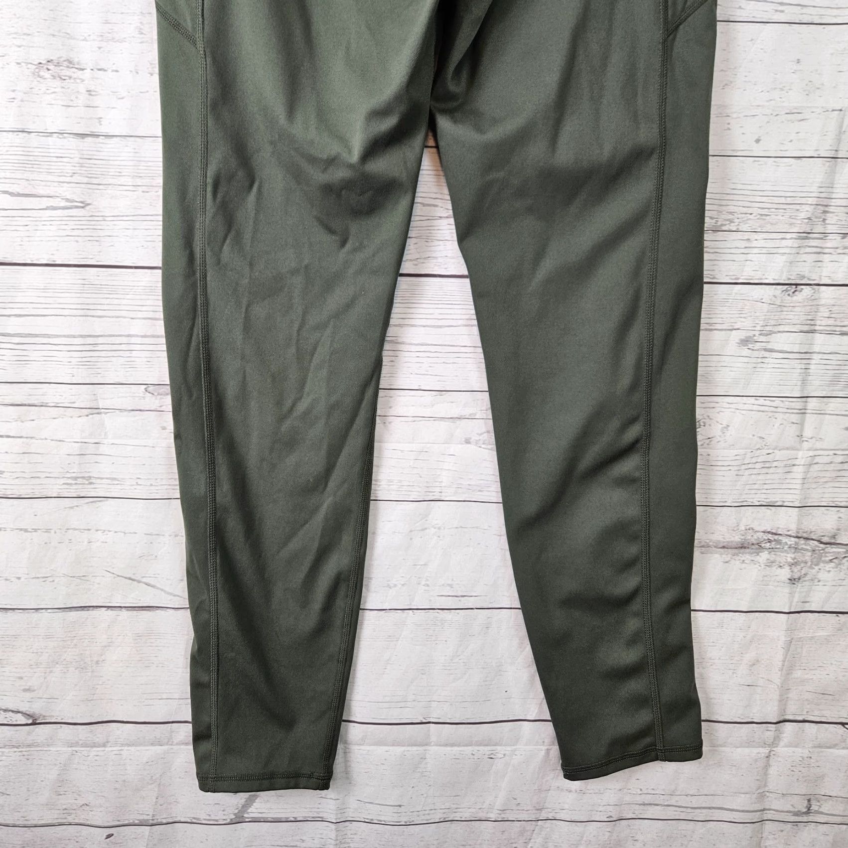 Vintage VINTAGE? (No) Figs Womens Leggings Size Large Green Pockets High Rise Size 36" / US 14 / IT 50 - 5 Thumbnail