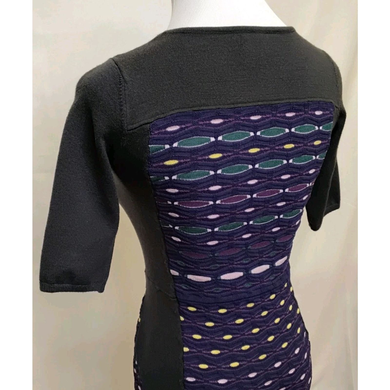 Missoni Missoni Knit Dress Women's US 2 Gray Purple Made in Italy Size XS / US 0-2 / IT 36-38 - 10 Thumbnail