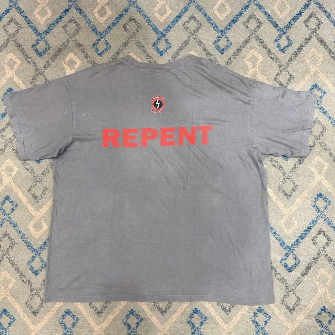 Band Tees Vtg Marilyn Manson AntiChrist Supestar Repent Size US L / EU 52-54 / 3 - 8 Thumbnail