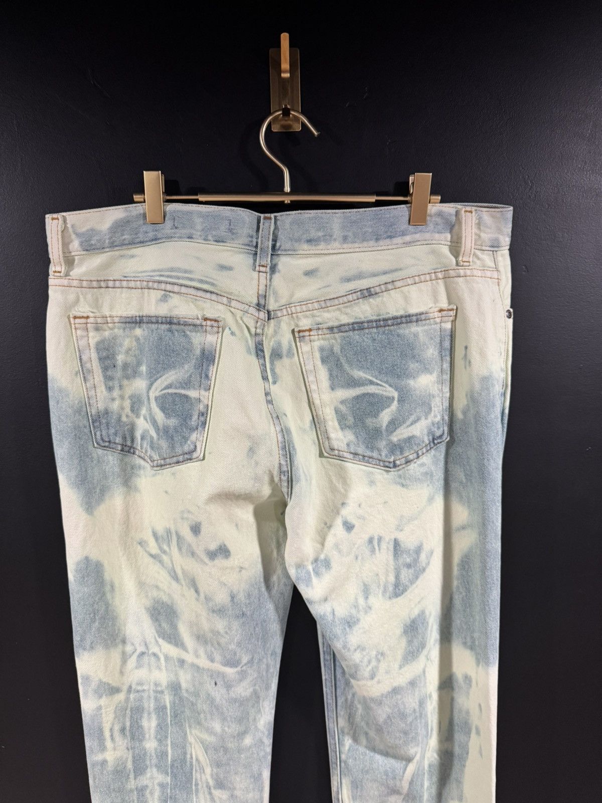 Vale Valelives Slime Green Distressed Extreme Extended Denim Size US 36 / EU 52 - 8 Thumbnail