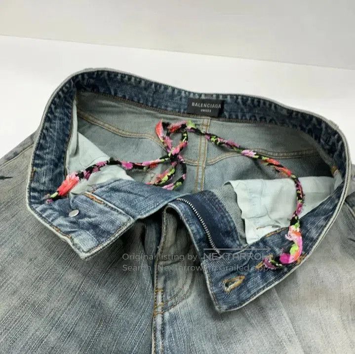 Balenciaga Balenciaga FW24 Logo Print Long Denim Pants. Size US 26 / EU 42 - 4 Thumbnail