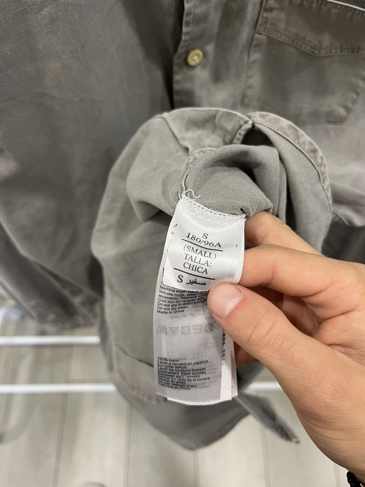 Allsaints Allsaints longsleeve shirt linen S gray Size US S / EU 44-46 / 1 - 5 Thumbnail