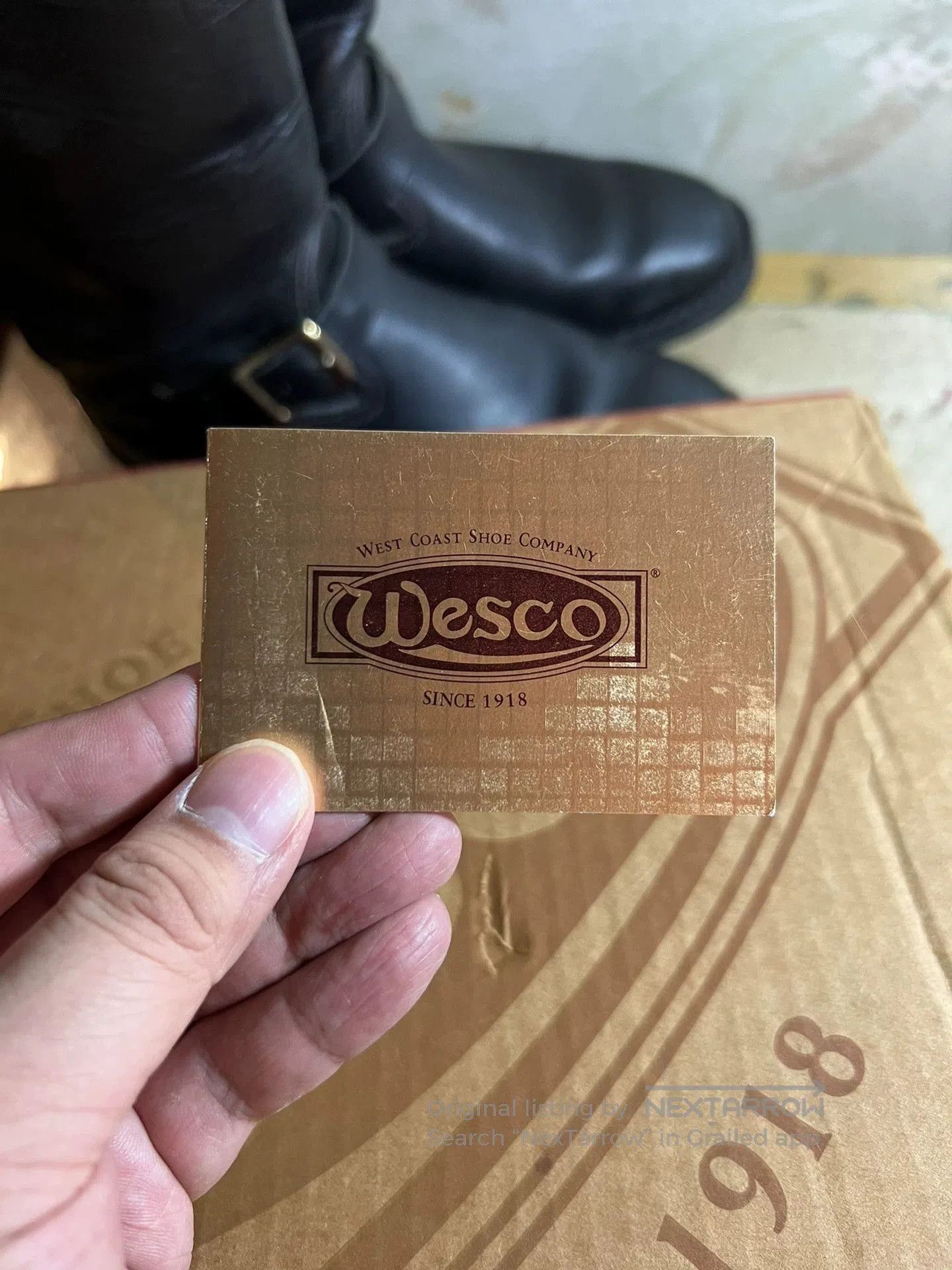 WESCO Wesco Cycle Boss Black Leather Boots. Size US 9 / EU 42 - 9 Thumbnail