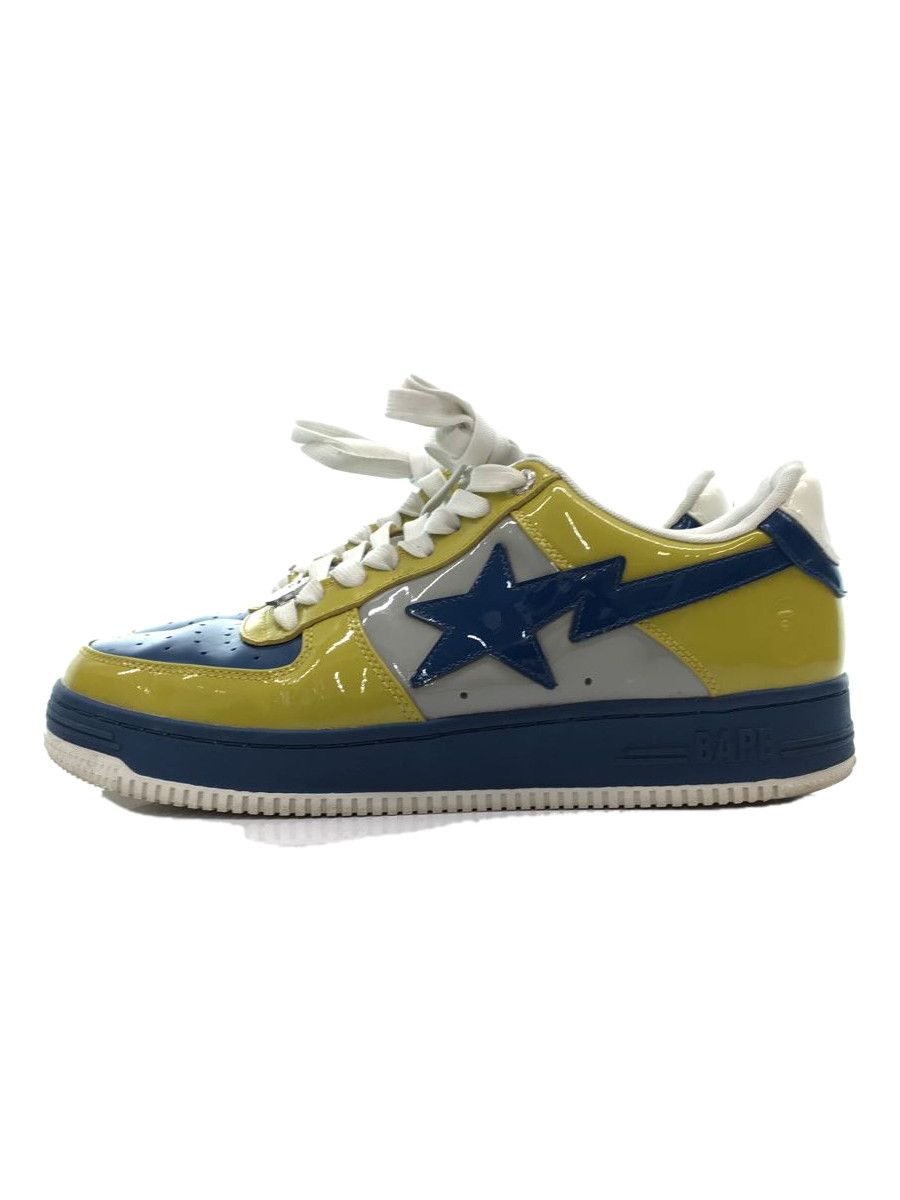 image of A Bathing Ape Bapesta Low-Cut Sneakers Blue/yellow 10, Men's