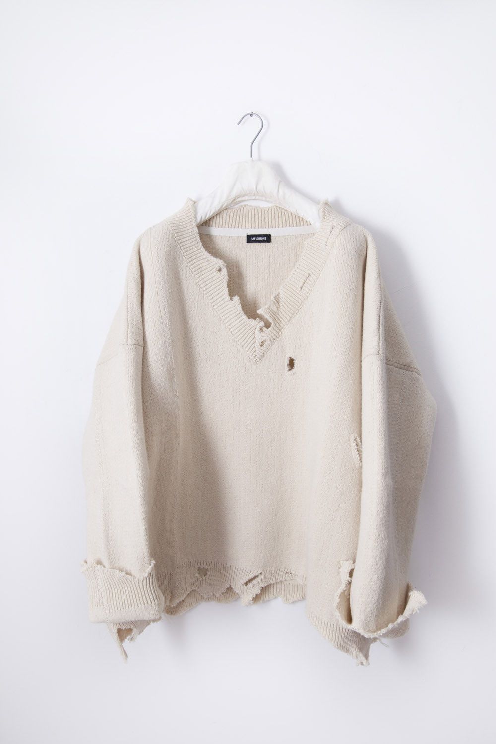 Raf Simons AW16 giant destroyed sweater Size US XXL / EU 58 / 5 - 1 Thumbnail