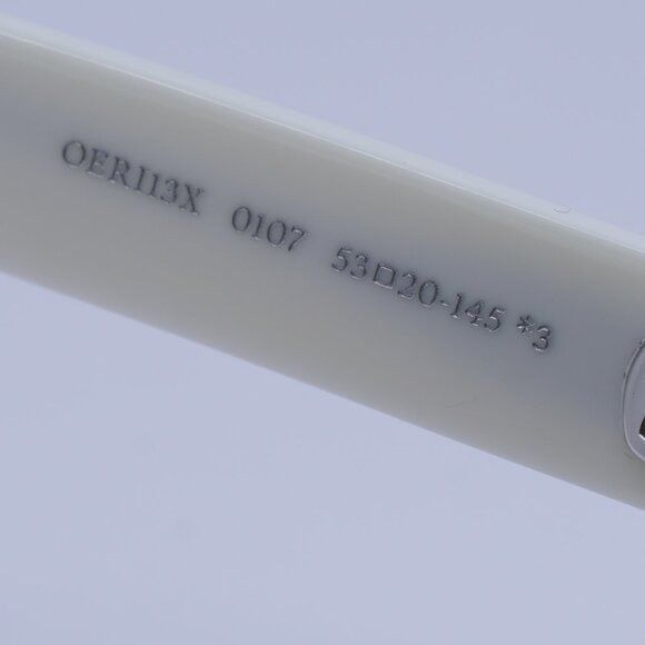 Off-White Off-White OERI13X VALDEZ 0107 Sunglasses White Square Frame Size ONE SIZE - 7 Thumbnail
