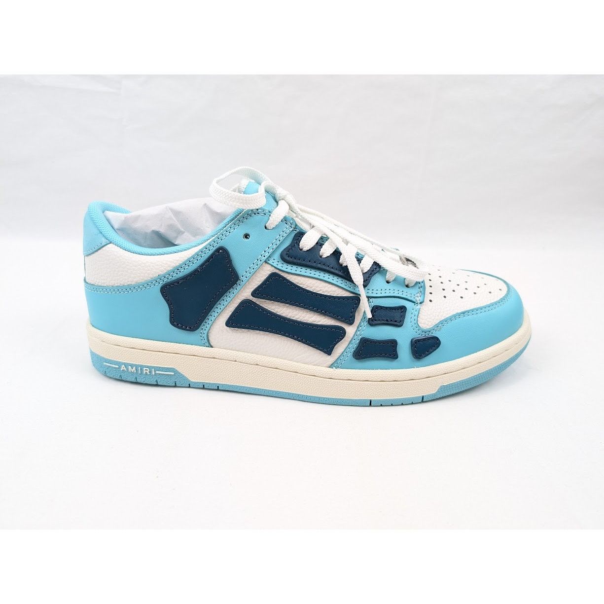 Amiri o1rshd1 Skel Low-Top Sneakers in Slate Blue Size US 10 / EU 43 - 1 Thumbnail