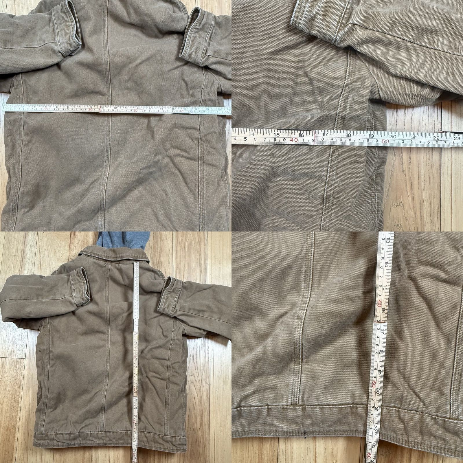 Levi's VINTAGE Levi’s Hooded Trucker Jacket Brown Canvas S Mens Small Size US S / EU 44-46 / 1 - 8 Thumbnail